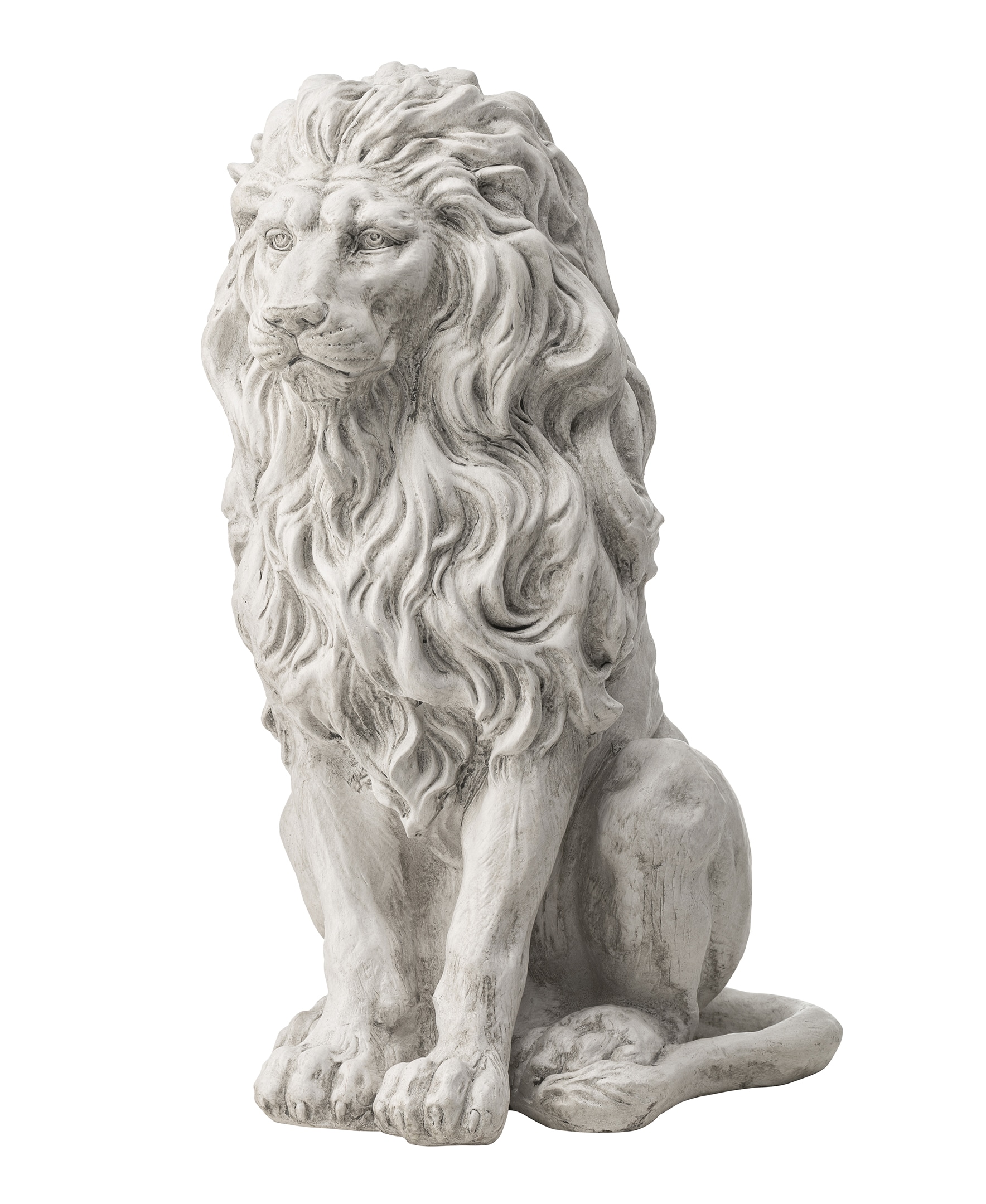 Glitzhome 2025400072 20.75-in H x 9.75-in W White Garden Statue