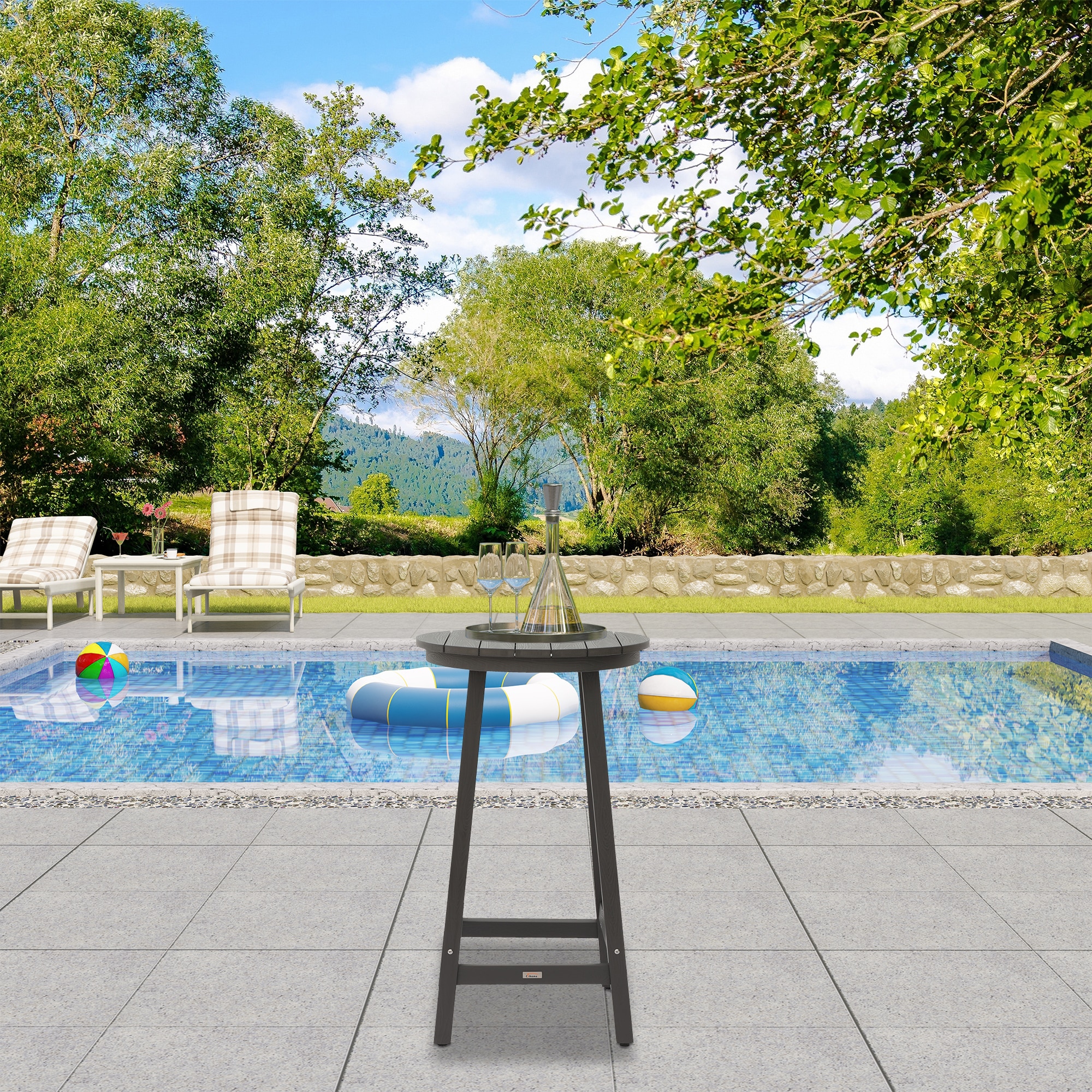 Clihome CL-B03-GY Patio-Tables - View #3