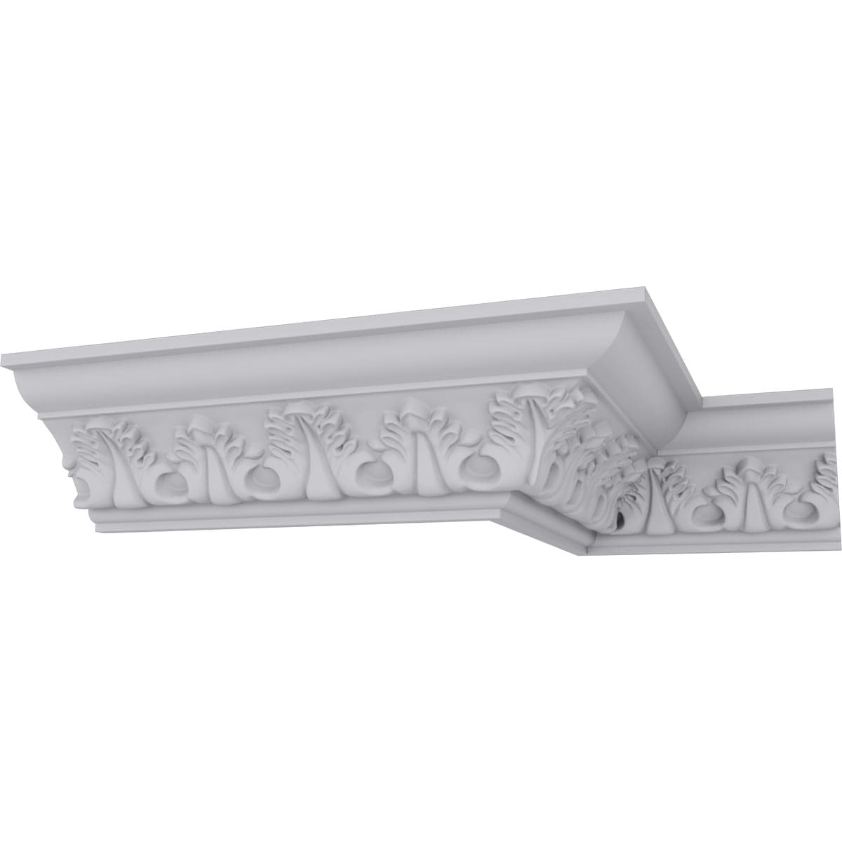 White Polyurethane Legacy Crown Moulding 94.5 inches