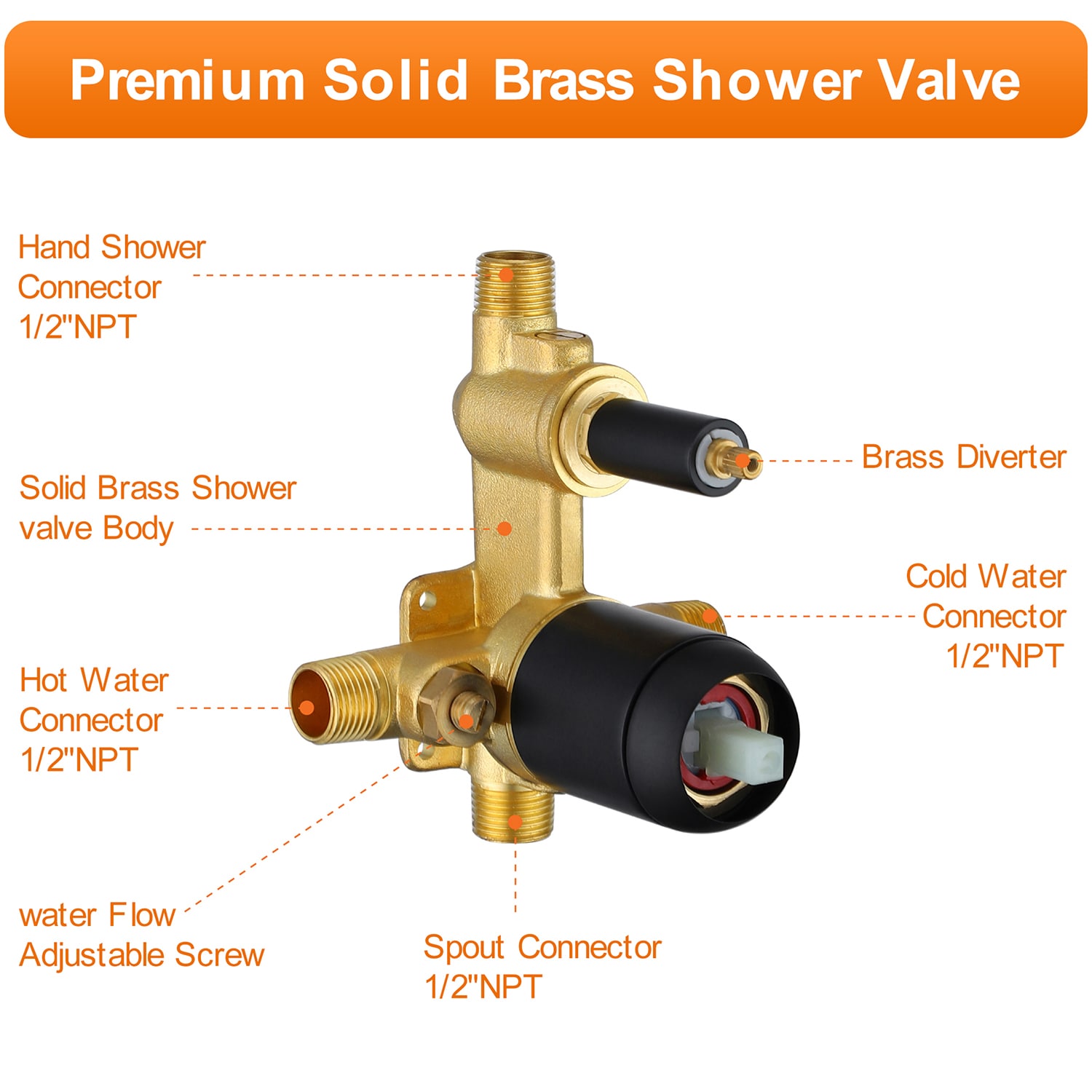 Cobbe LSSSSFJ0300B Roman-Tub-Faucets - View #4