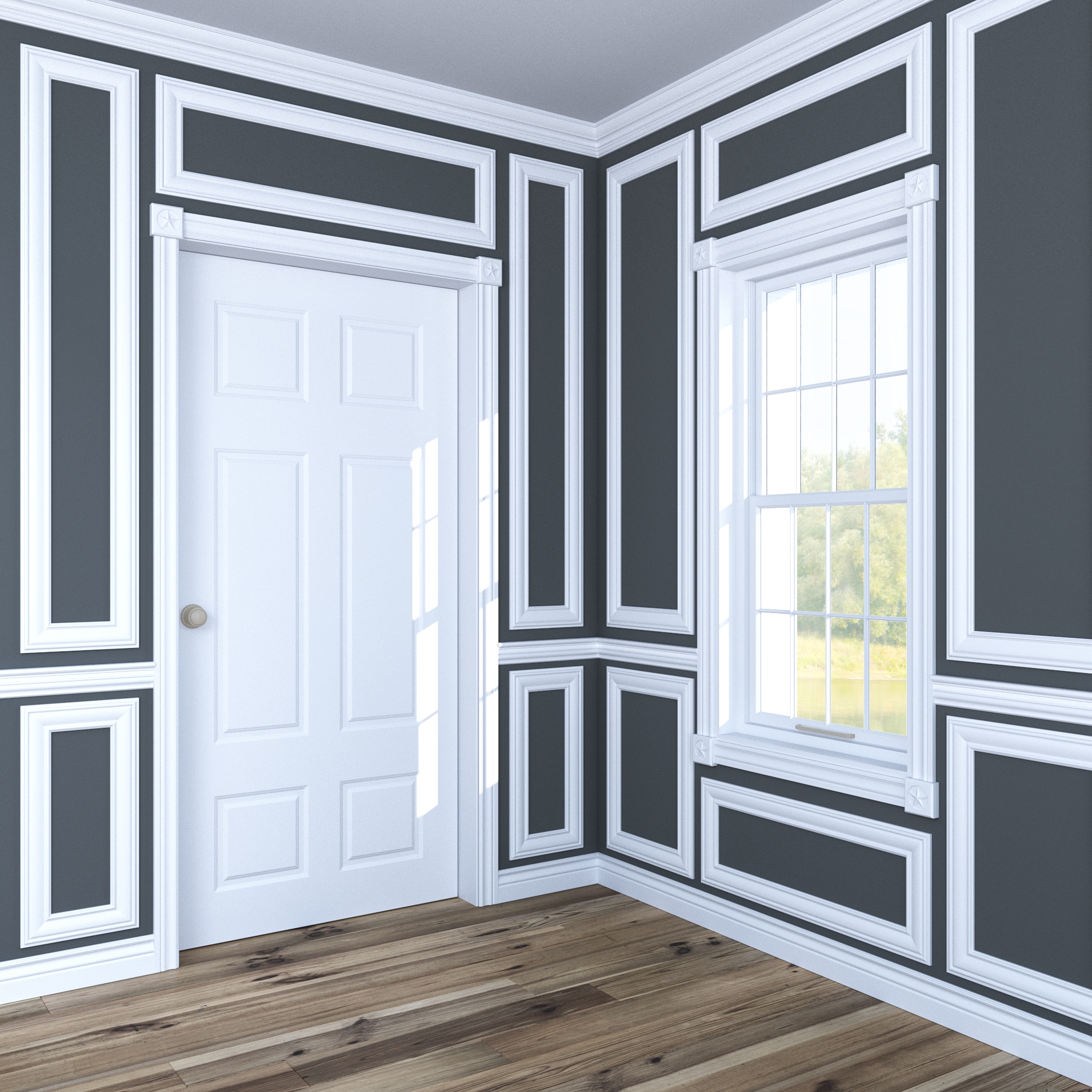 Ornamental Mouldings 1208-8FTWHW Picture-Frame-Moulding - View #4
