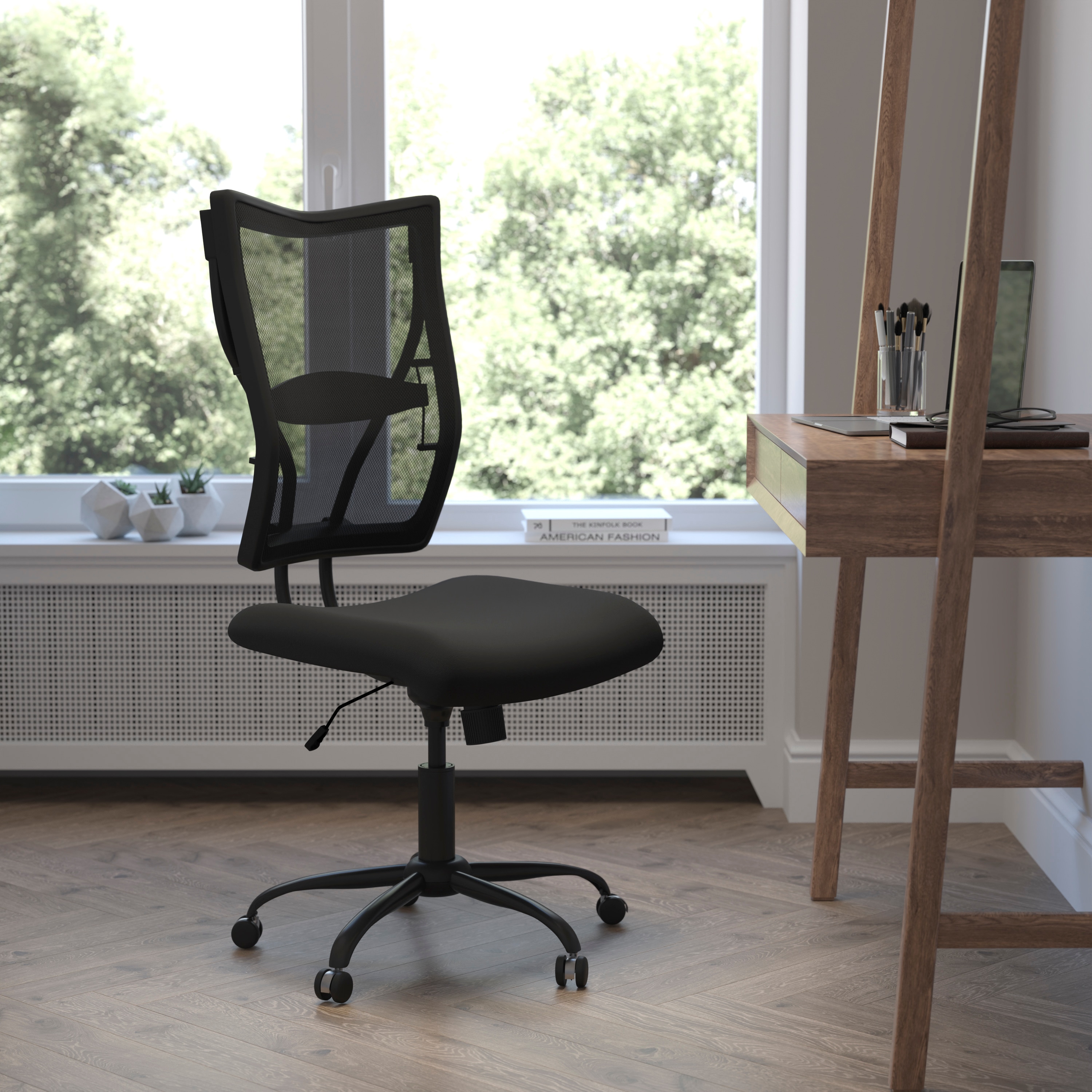 Ergonomic High-Back Mesh Executive Swivel Chair in Black