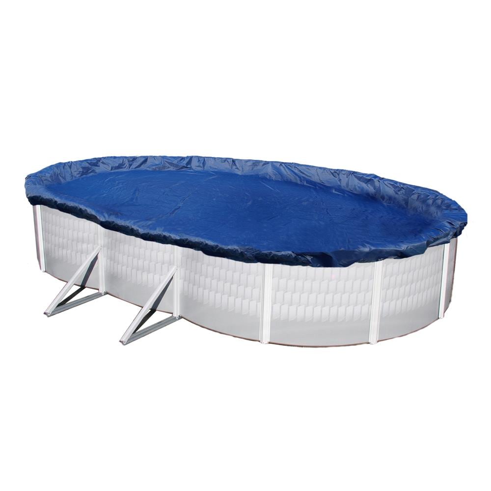 12ft x 24ft Oval Heavy Duty Blue Bubble Solar Cover – Swimming