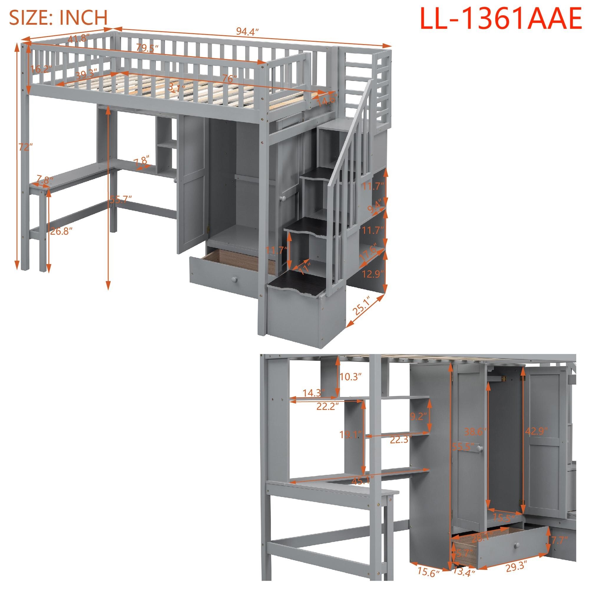 Yiekholo LL-1361AAE Bunk-Beds - View #8