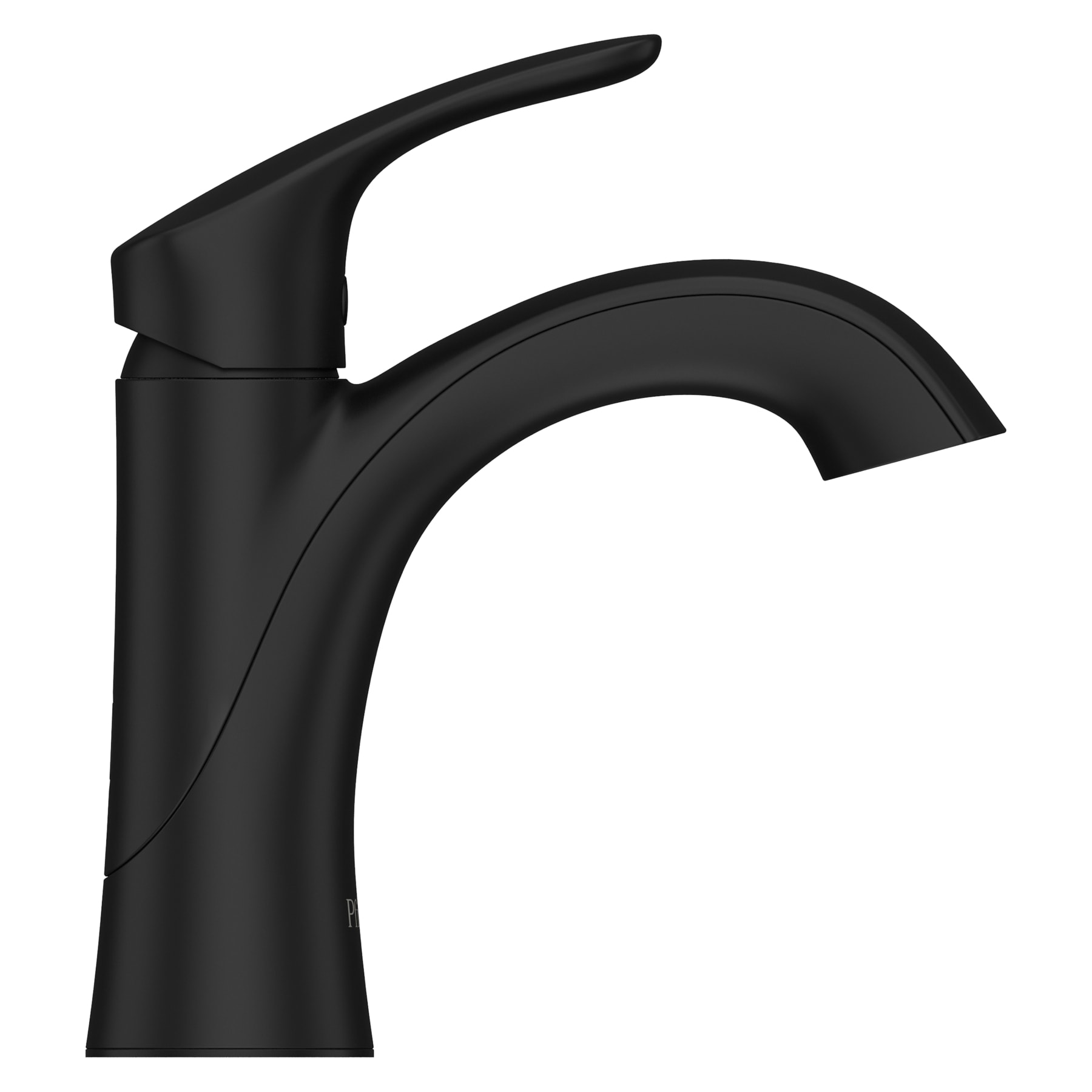 Pfister Weller Matte Black Single Hole 1-Handle WaterSense Bathroom ...