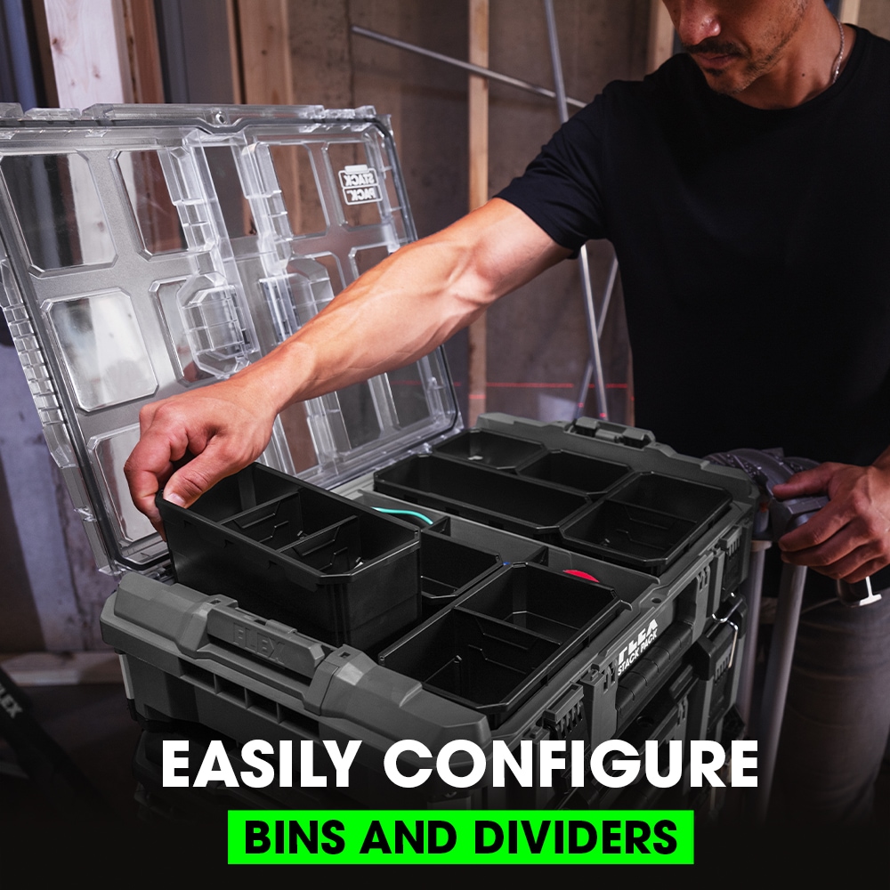 Divider Bins 3-Slot Long for Husky Connect 2-Drawer Small Parts Organi