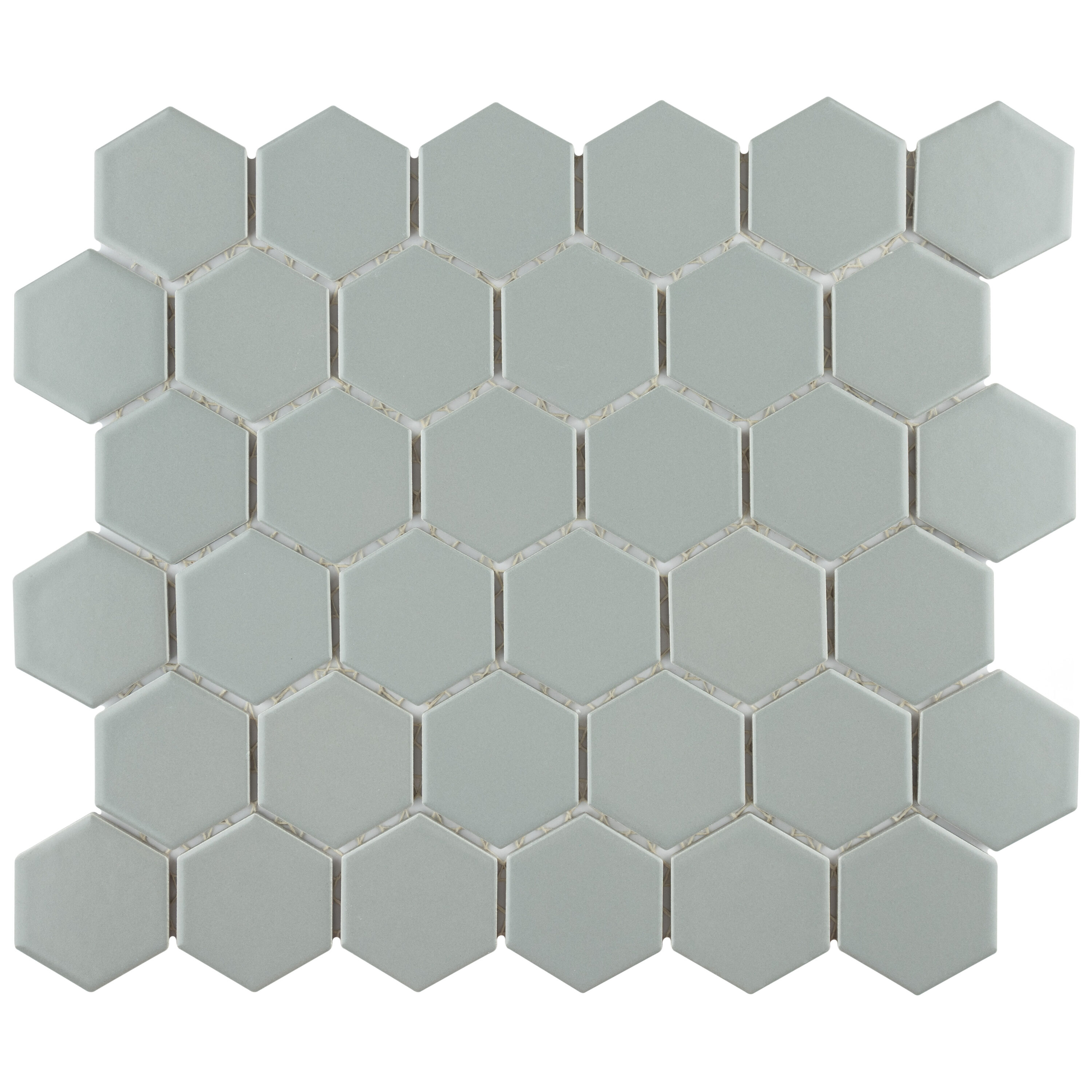 Affinity Tile Metro 2 in. Hex Matte Light Grey 11-in x 13-in Satin  Porcelain Honeycomb Patterned Floor and Wall Tile (10-sq. ft/ Carton) in  the Tile department at