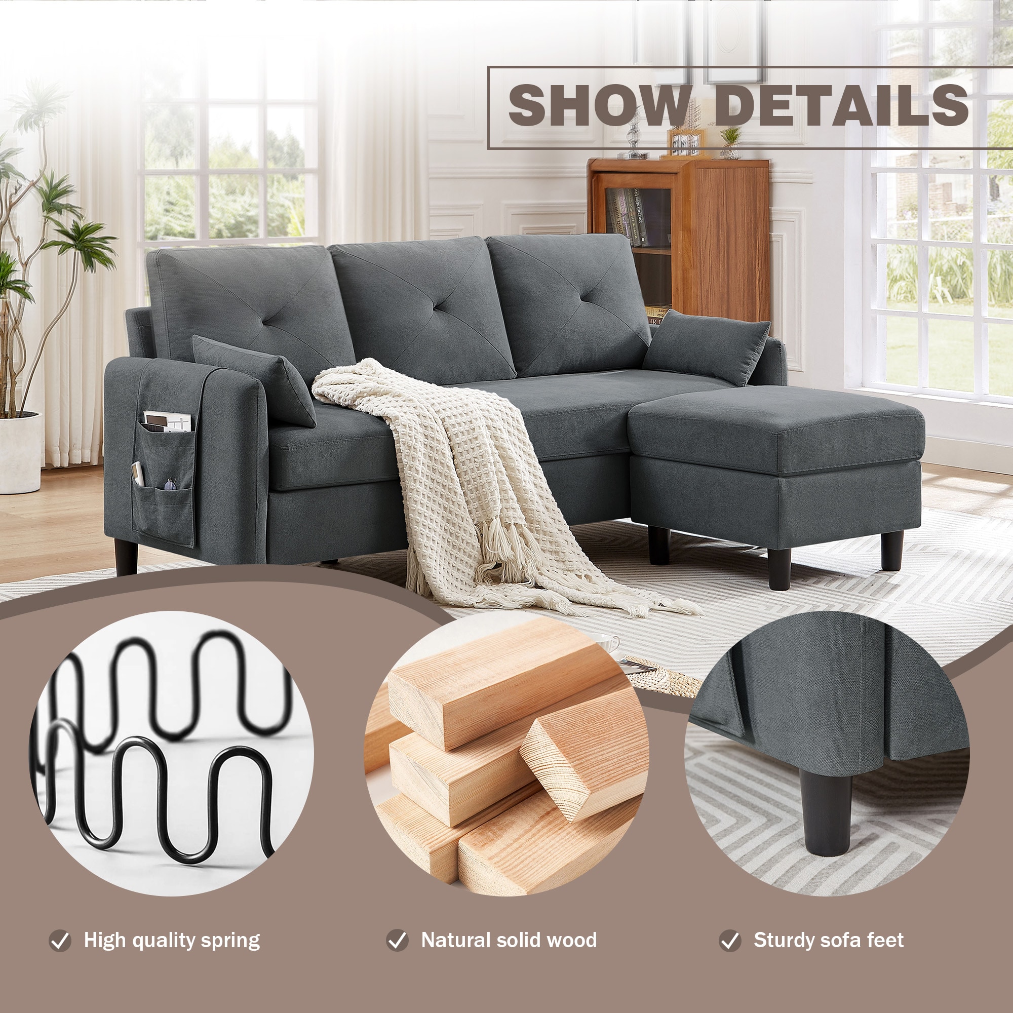 Jarenie YMX23DG Sofas-Loveseats - View #4