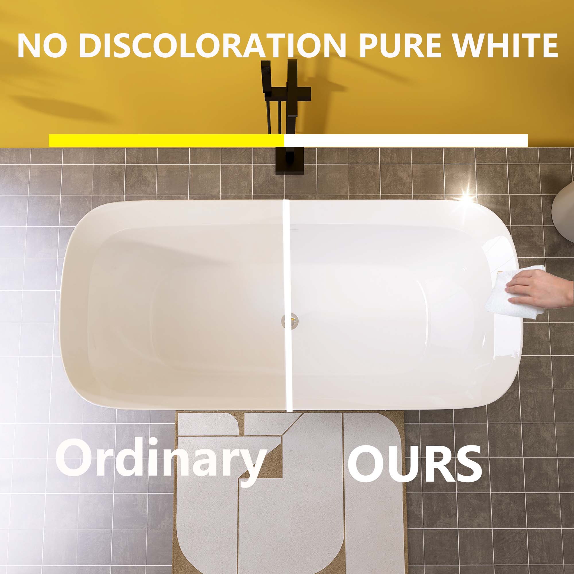 WELLFOR QBT-P342-W67EG bathtubs - View #10