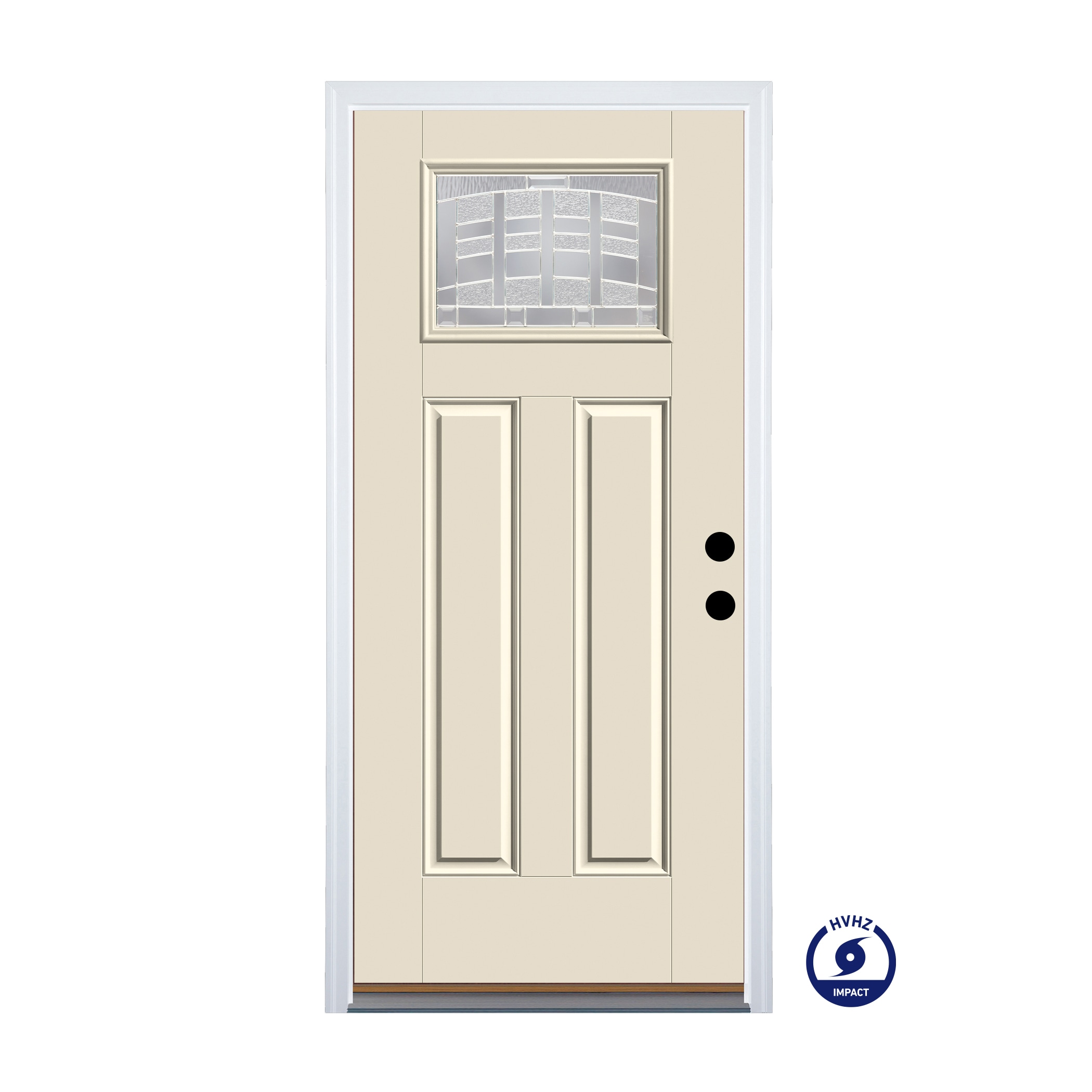 Therma-Tru TT649493 Emerson Entry Door 36-in x 80-in x 4-9/16-in Fiberglass Craftsman Left-hand outswing Unfinished Prehung Front Door Insulating core