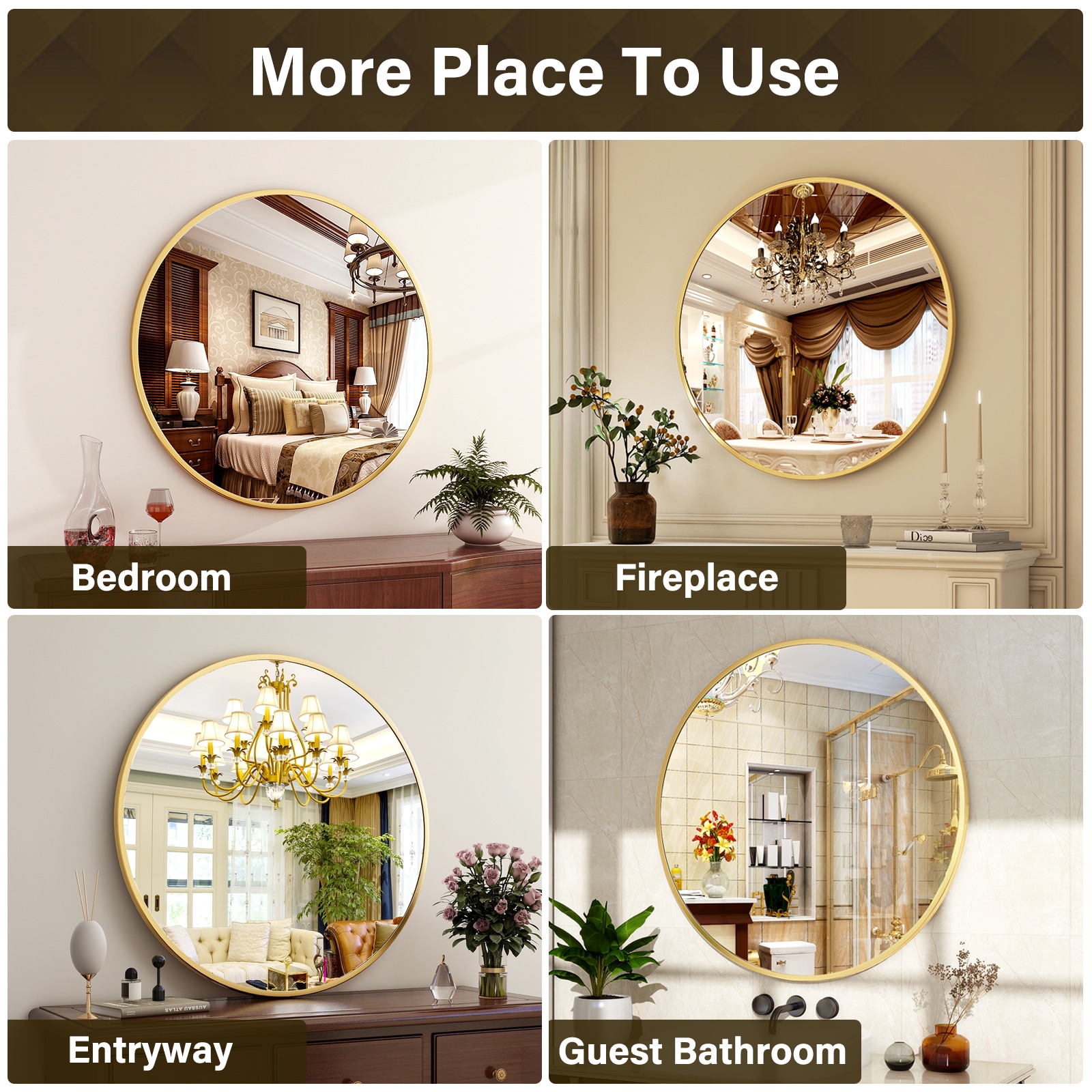 BEAUTYPEAK RM24G Decor-Mirrors - View #6