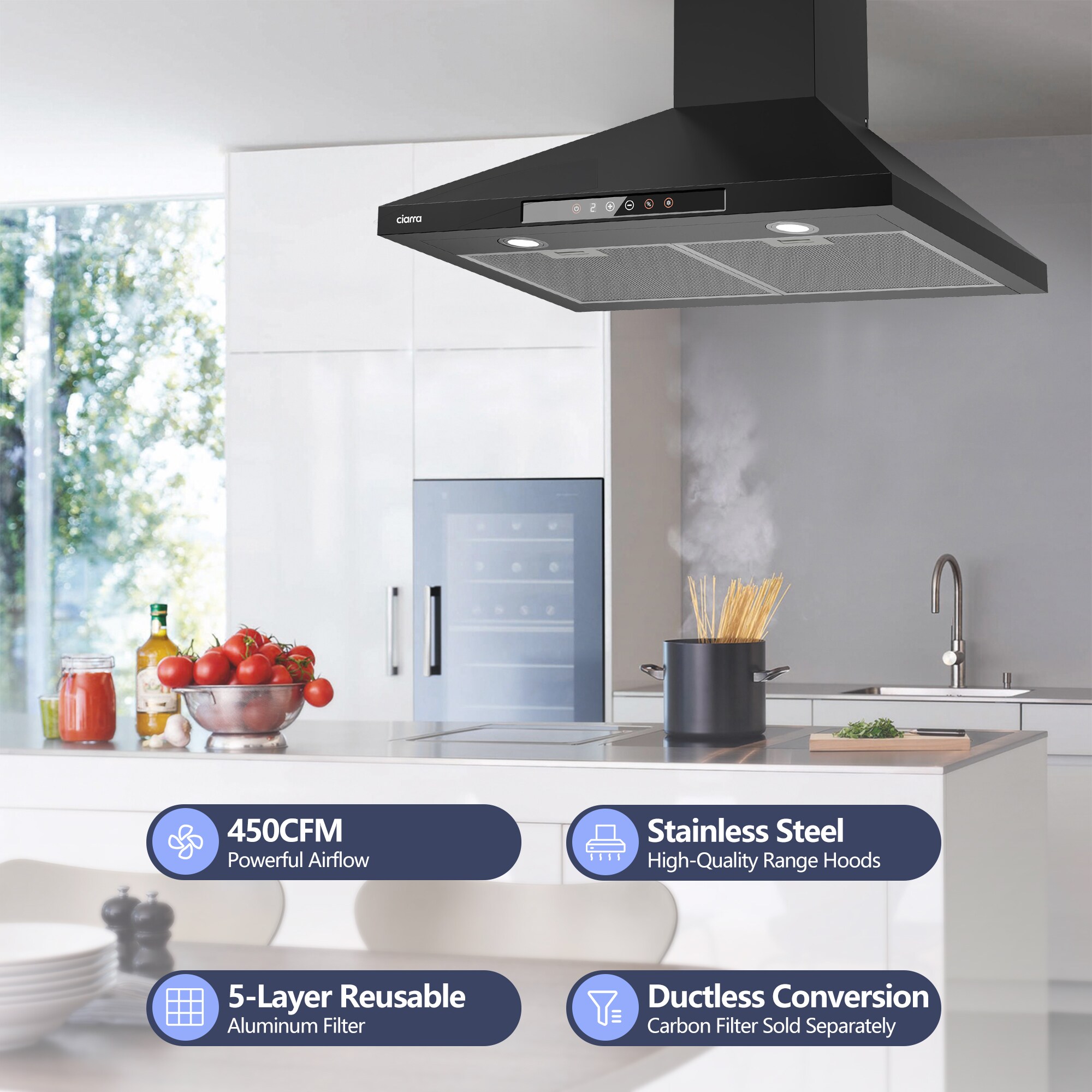 Jeremy Cass LSCIARDOE76 Wall-Mounted-Range-Hoods - View #3
