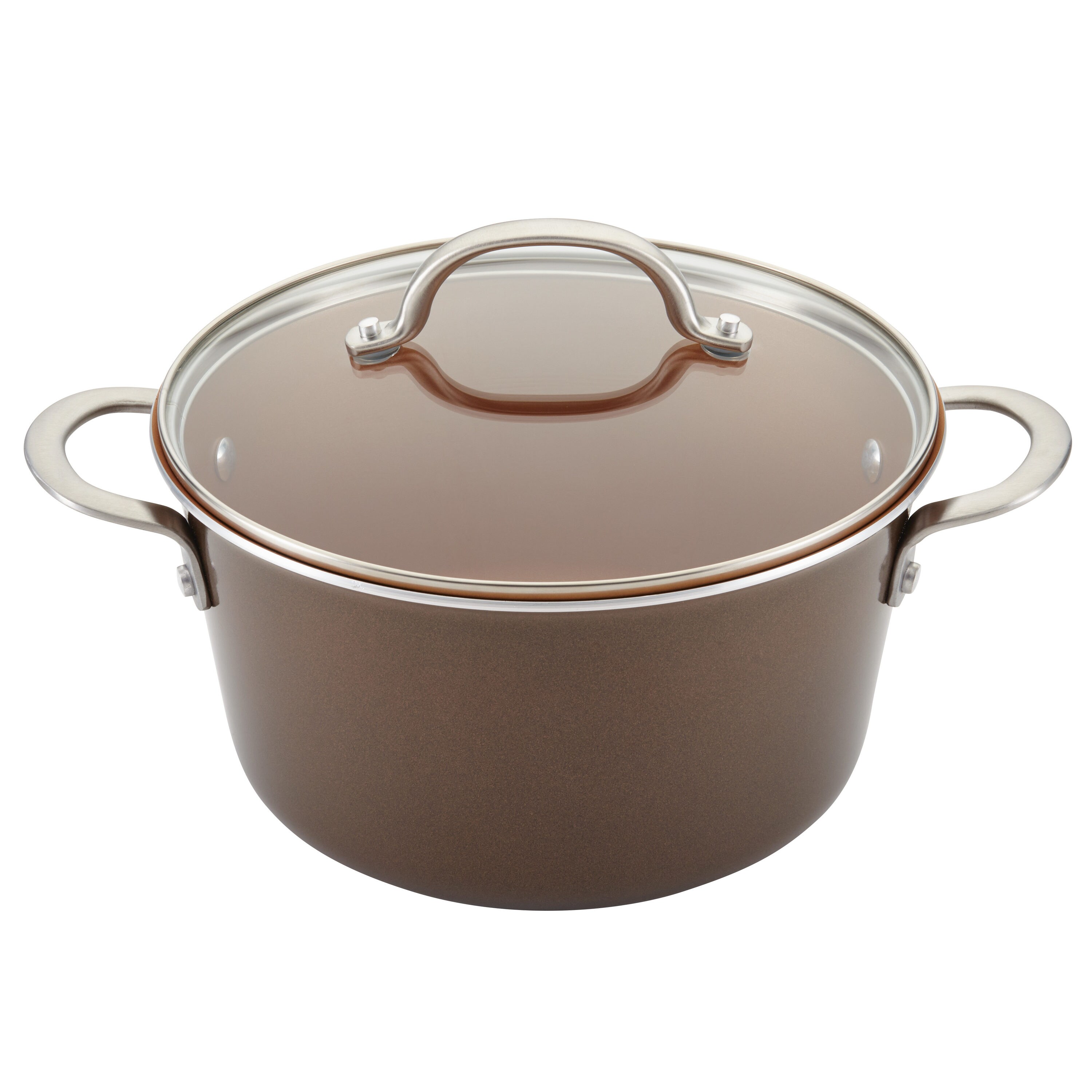 Ayesha Curry 10in. Home Collection Nonstick Skillet Brown Sugar