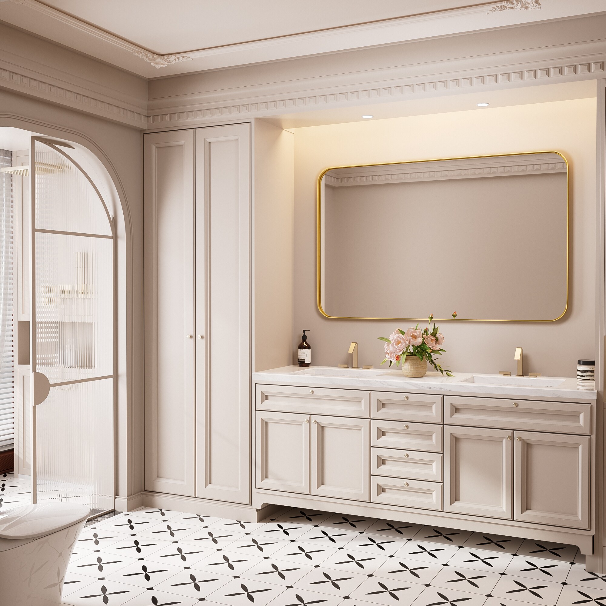 FurniFusion SF-Y-4830-G Decor-Mirrors - View #3