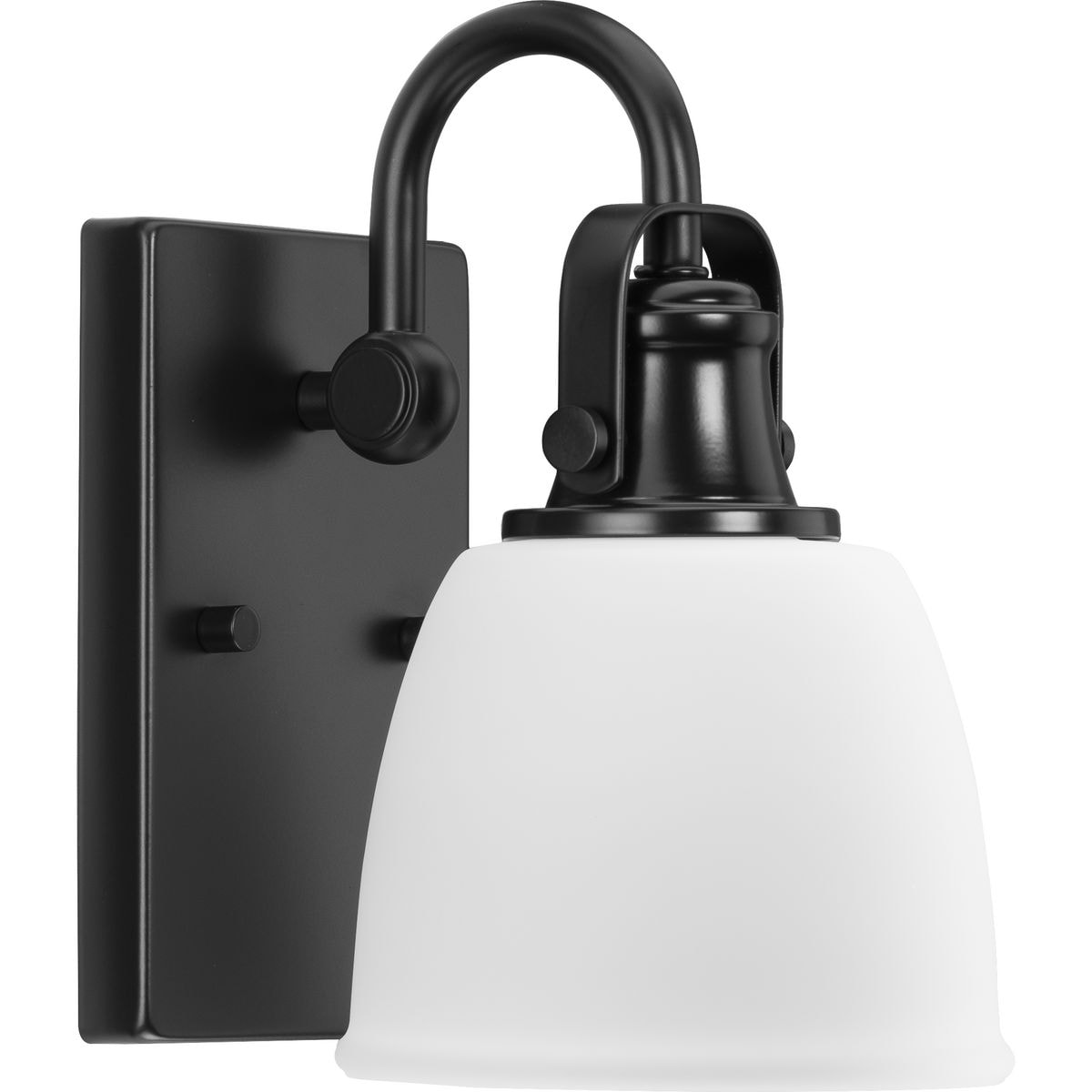 Progress Lighting P300426-31M Preston 7.5-in 1 -Light Matte Black Farmhouse Vanity light