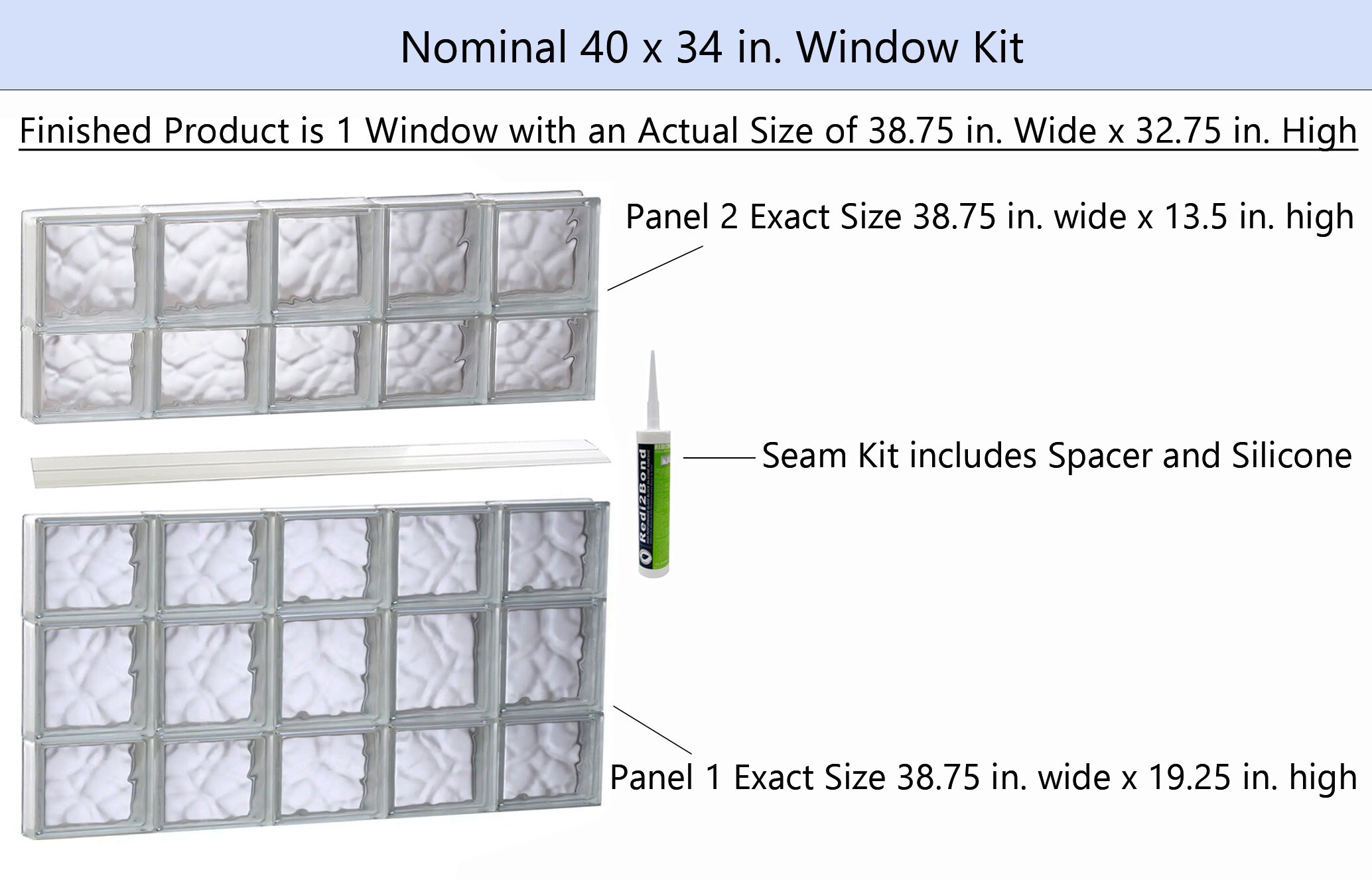 REDI2SET S4034DC Glass-Block-Windows - View #2