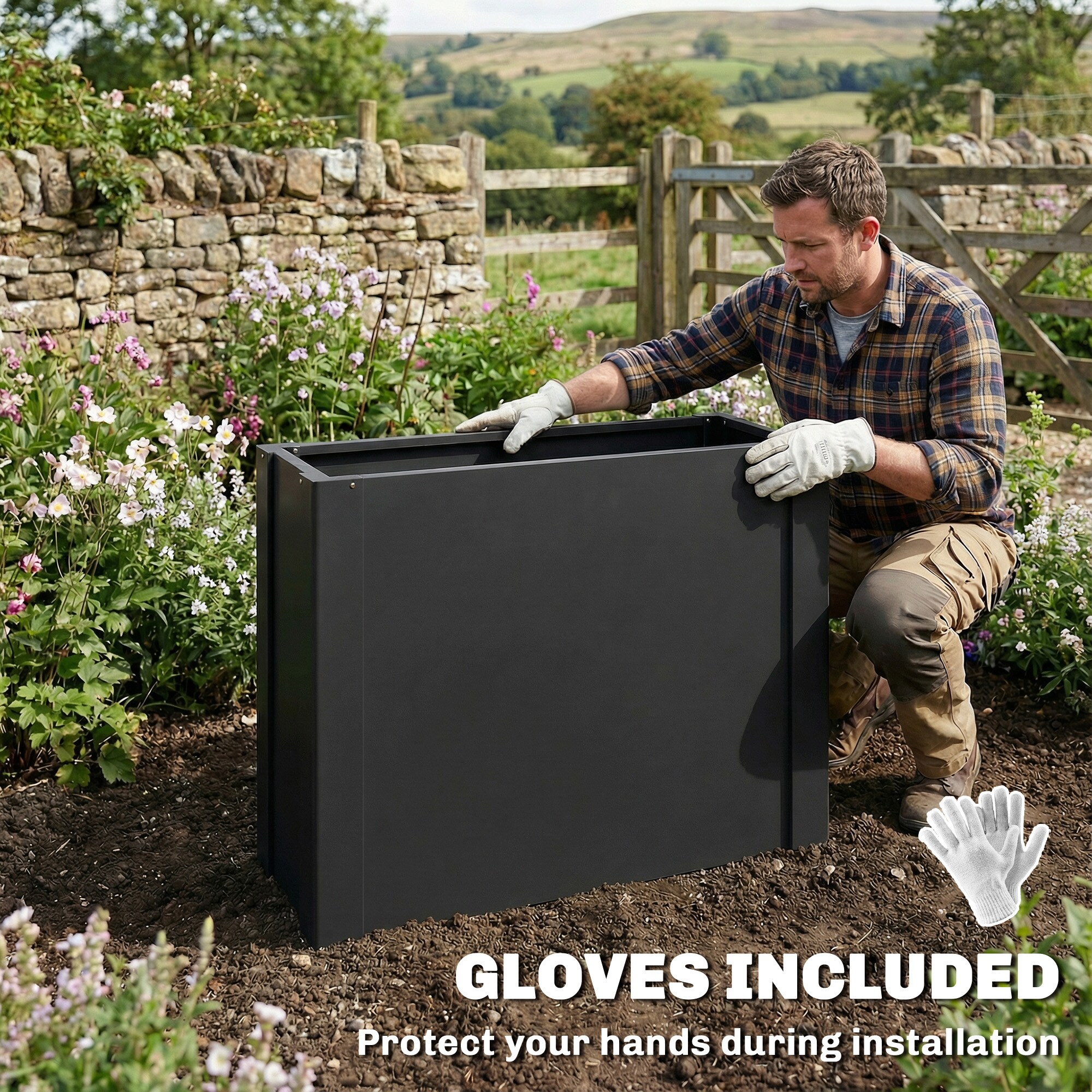 Outsunny 84H-632V01BK Raised-Garden-Beds - View #6