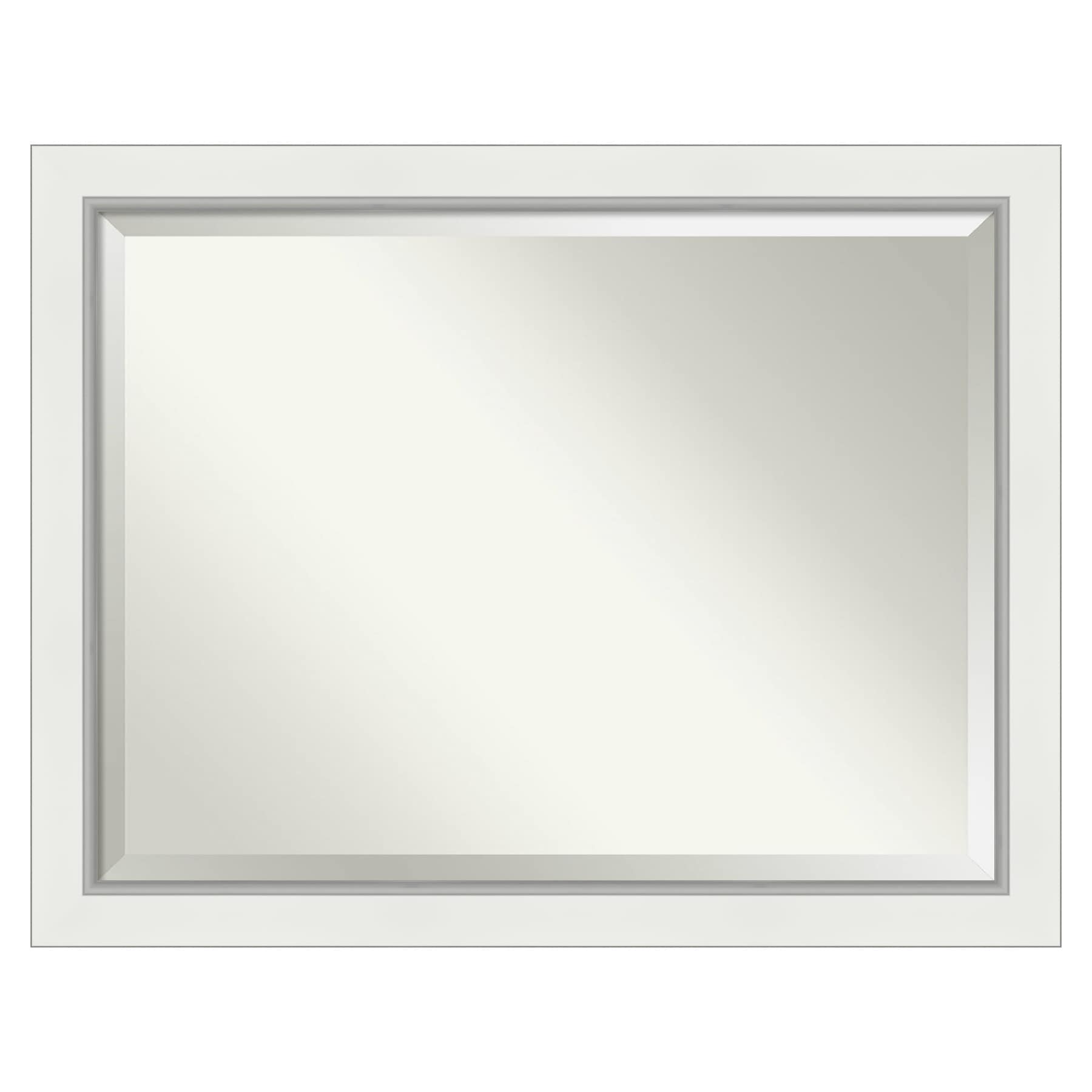 Amanti Art Eva 45.5-in x 35.5-in Rectangle Bathroom Vanity Mirror ...