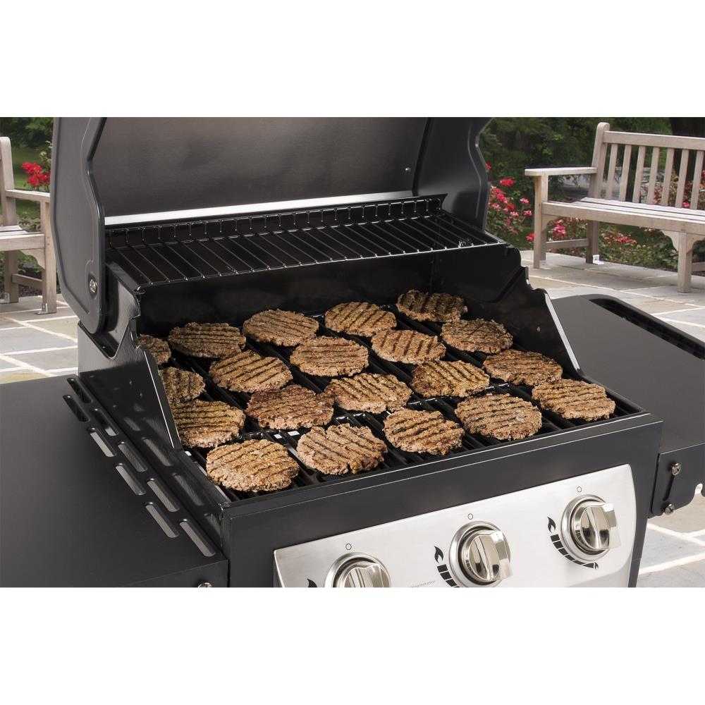 Dyna-Glo Stainless Steel and Black 3-Burner Liquid Propane Gas Grill in ...