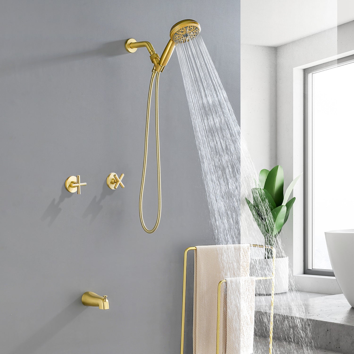 Boyel Living BL88069BG Tub-Shower-Faucets - View #4