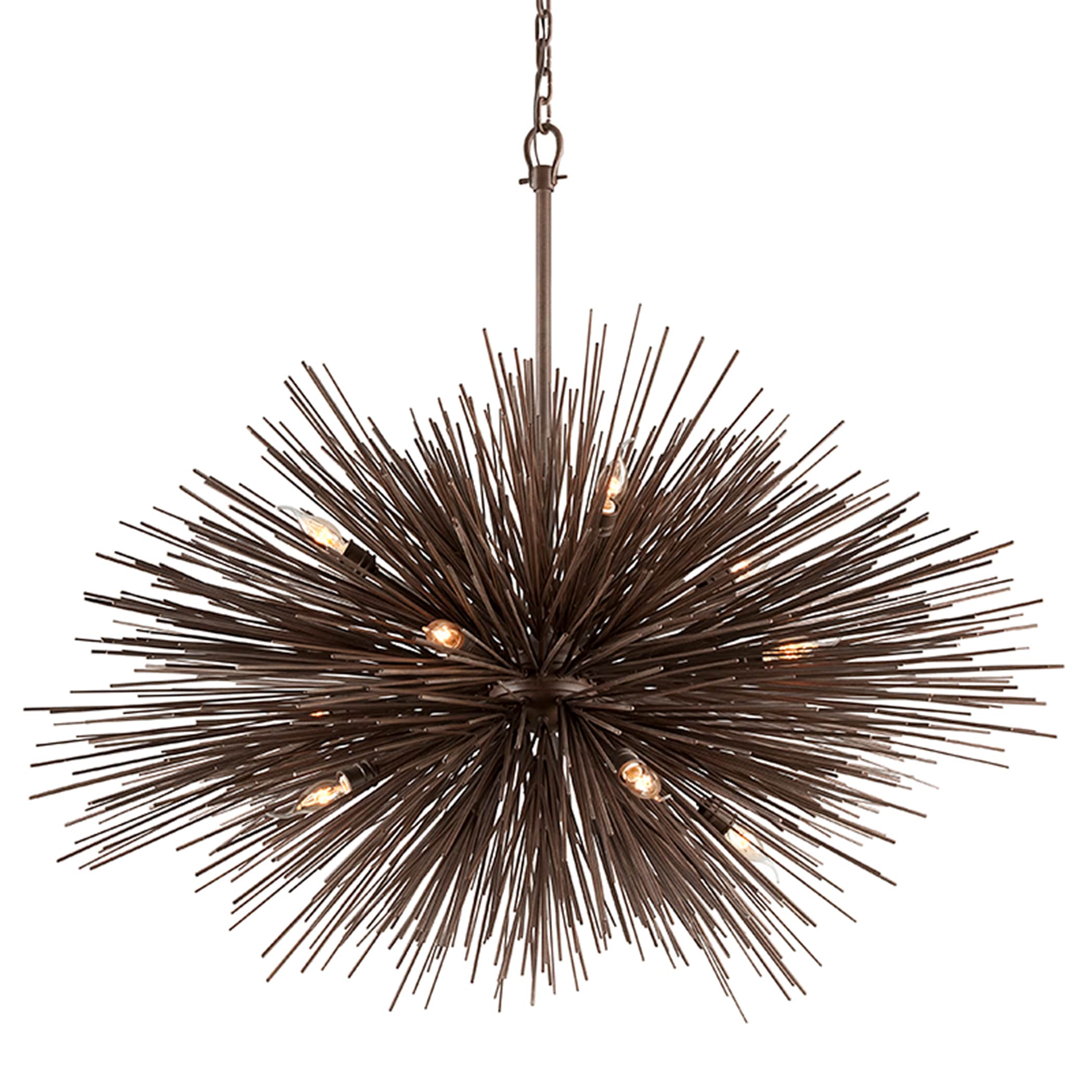 Troy Lighting F3669 Uni 12-Light Tide Pool Bronze Modern/Contemporary Geometric Hanging Pendant Light