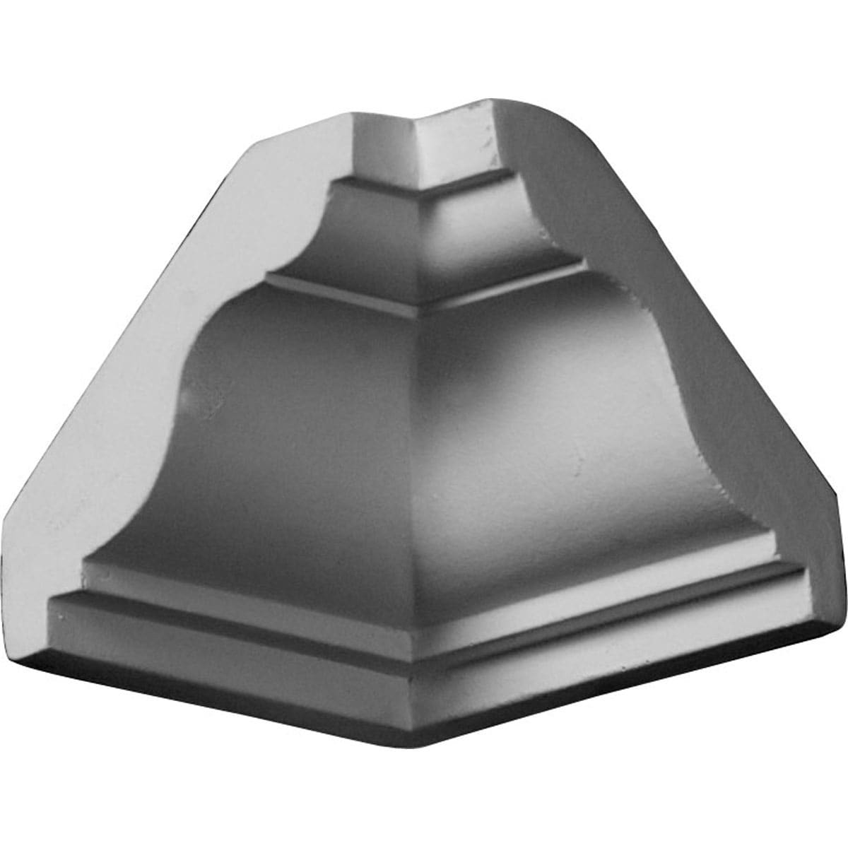 Ekena Millwork MIC02X02LY Lyon 2-1/8 x 2-in Interior Primed Polyurethane Traditional 205381 Inside corner Crown Moulding Block