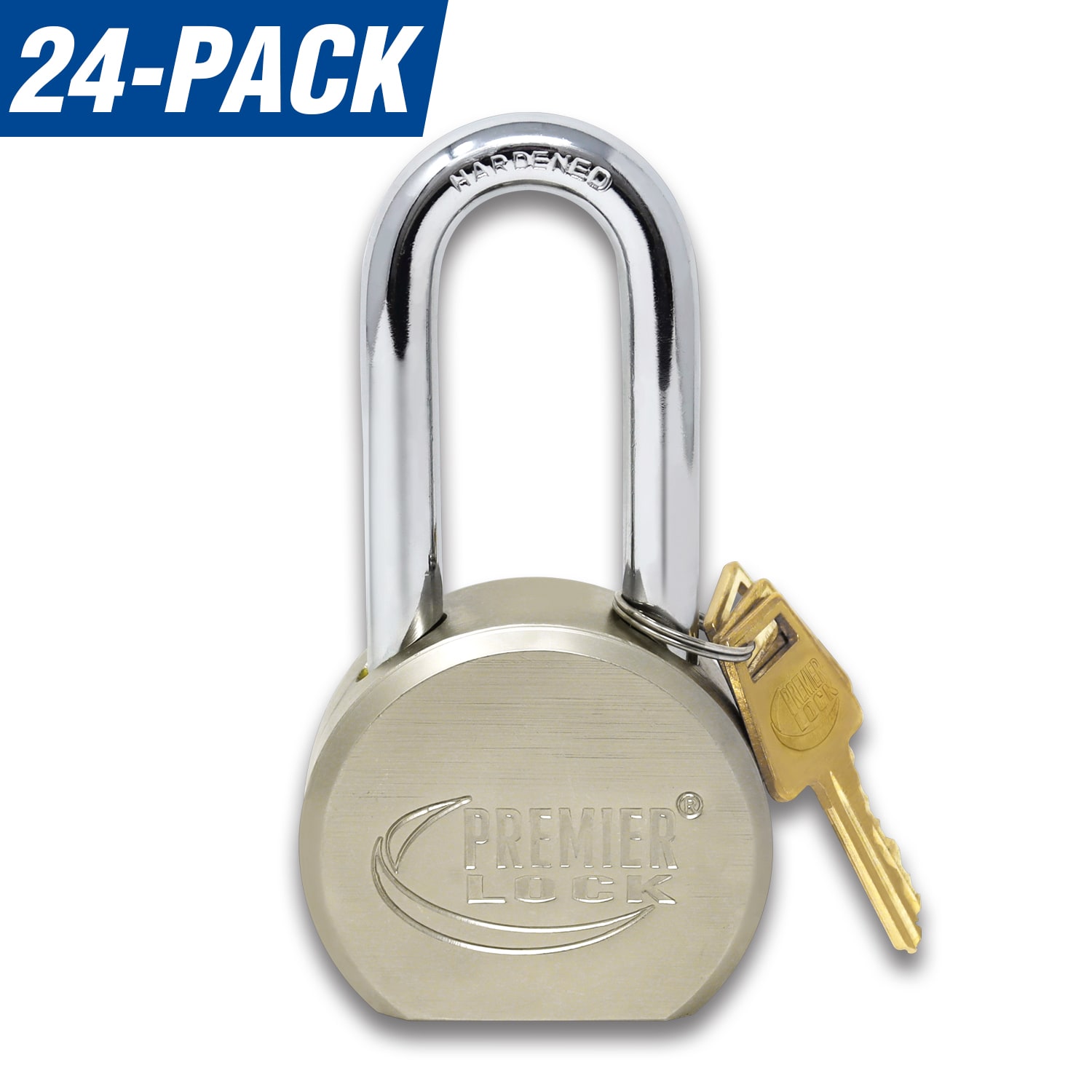 Premier Lock GAP02X-KA-24 Keyed Padlock, 2-9/16-in Wide x 2-1/2-in Shackle Keyed Alike (24-Pack)