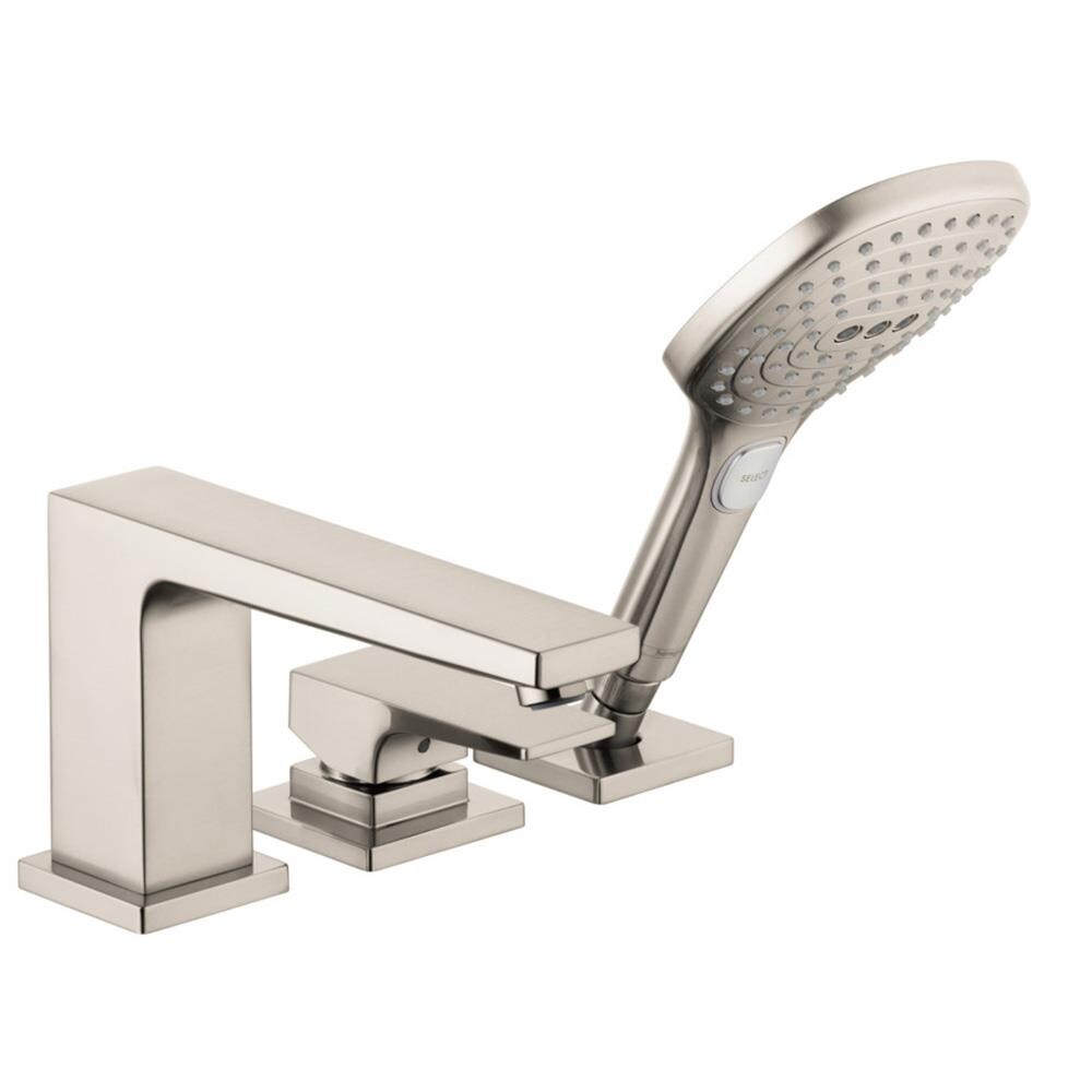 Hansgrohe Metropol Brushed Nickel 1-Handle Residential Deck Mount Roman