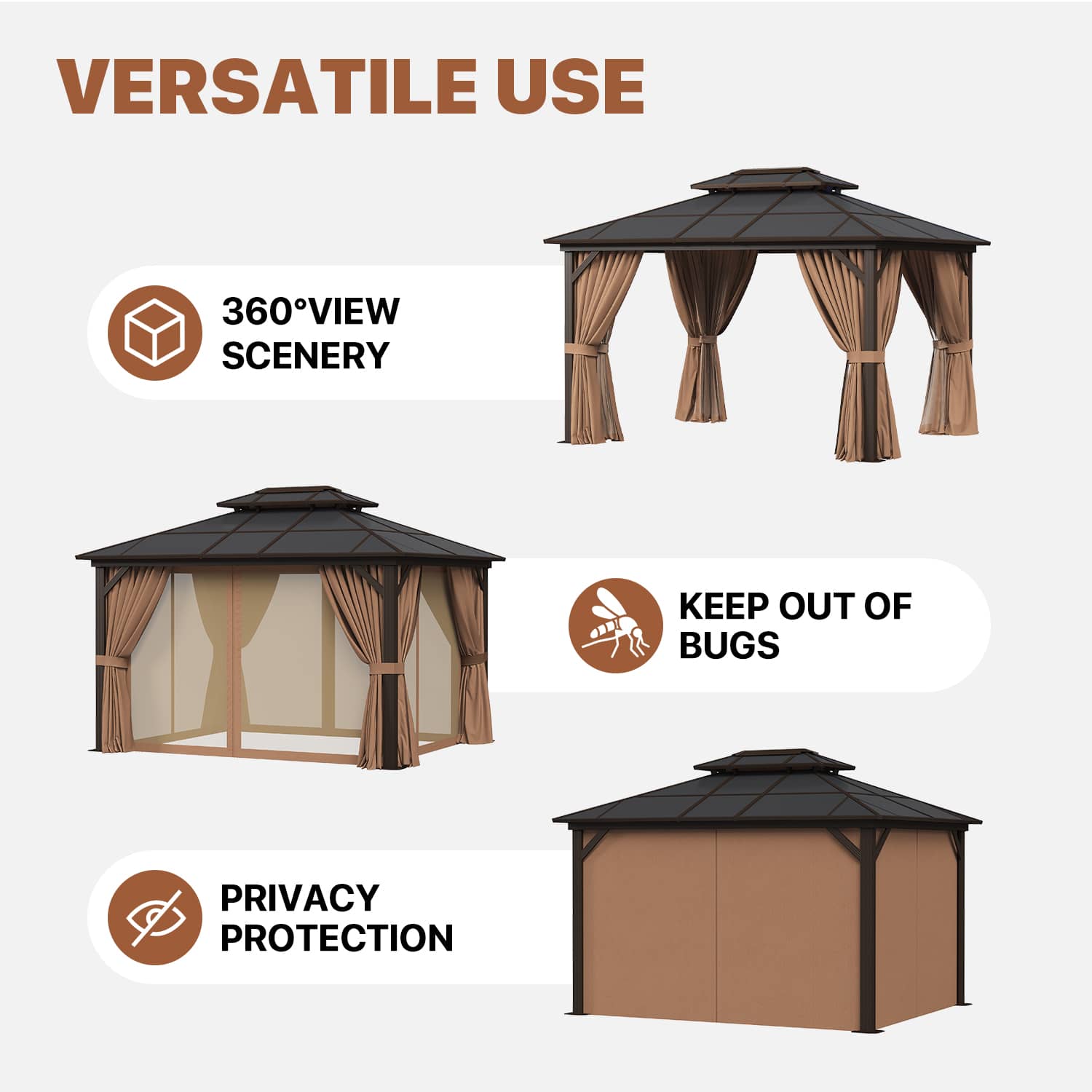 Sunmthink GBSM36R04 Wood-Resin-Gazebos - View #8