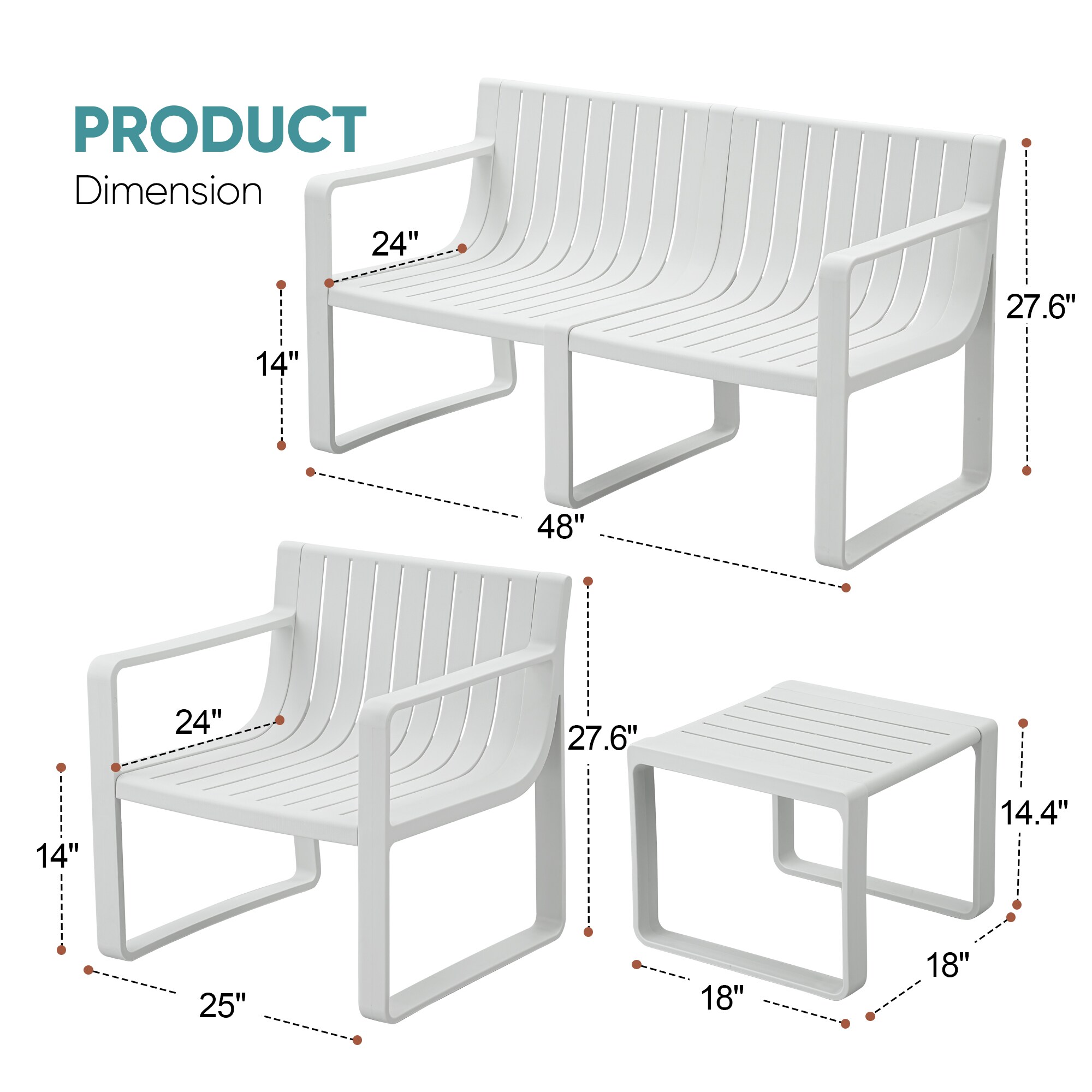 Werph LSP5W Patio-Conversation-Sets - View #2