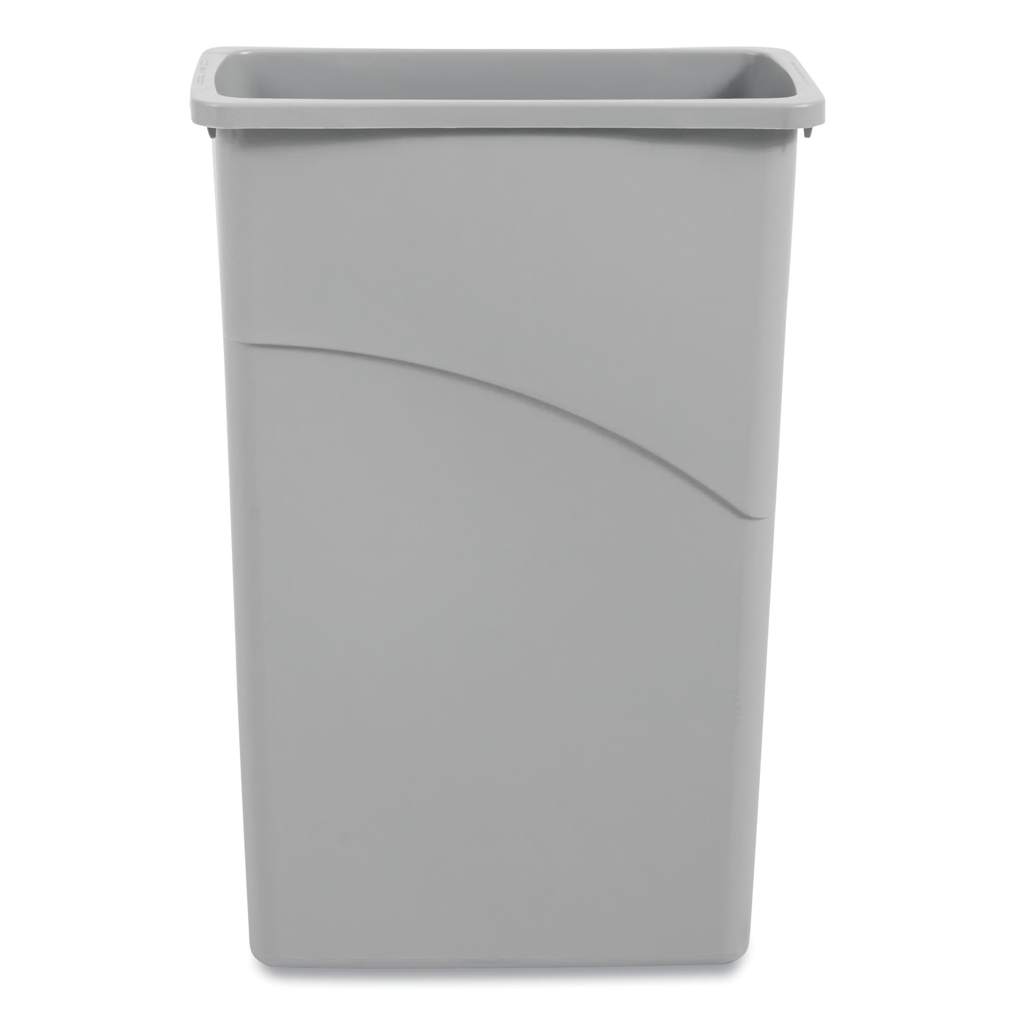 Grey 35 Quart Plastic Trash Can - Door Clearance Center