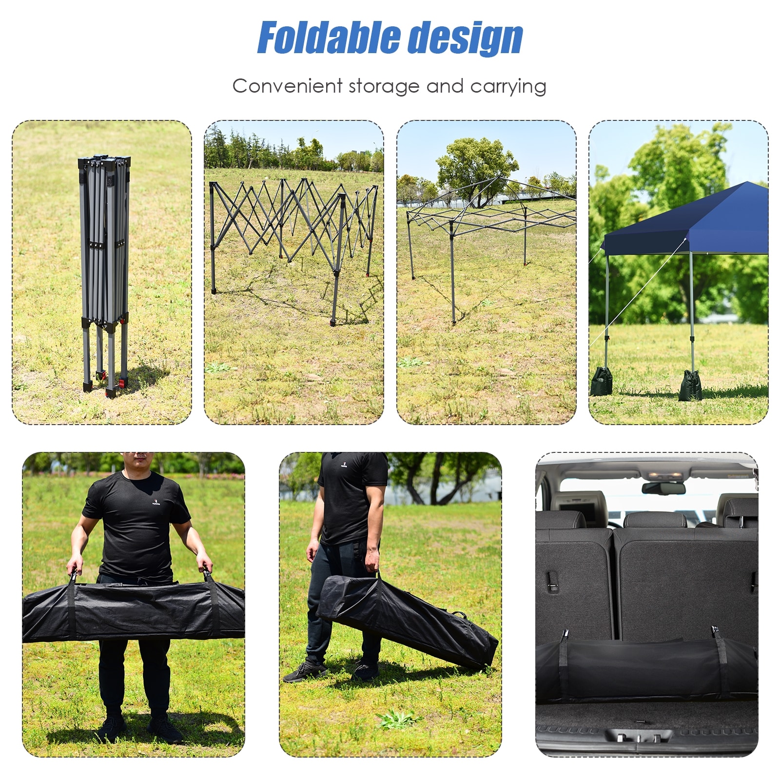 WELLFOR DOJ70299BL Canopy-Storage - View #7