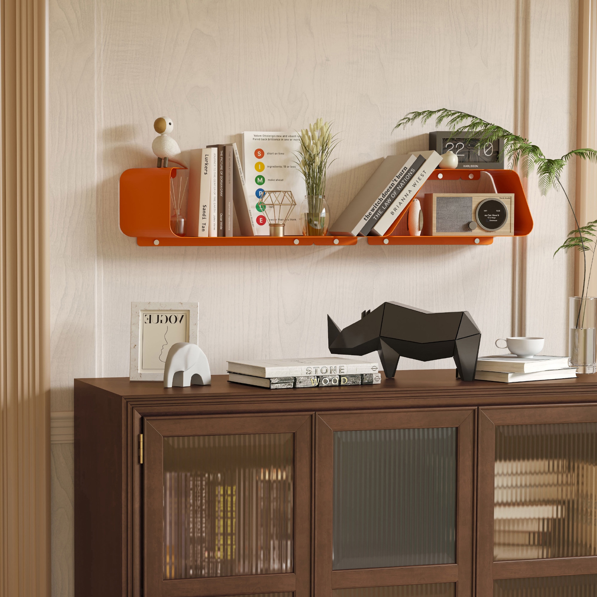 Sttoraboks FS-M001-ORANGE-LS Wall-Mounted-Shelving - View #2