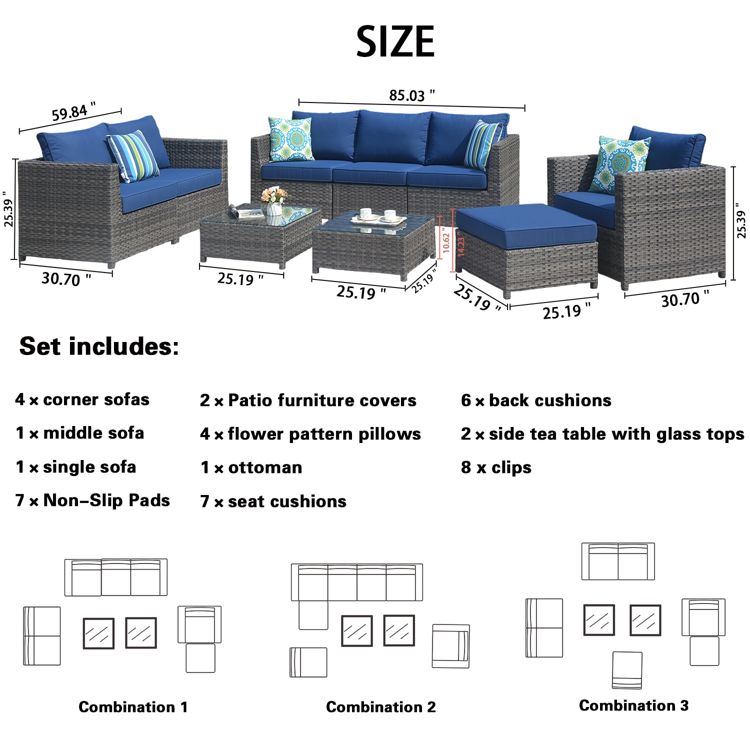 Ovios BLA700-9 Patio-Conversation-Sets - View #5