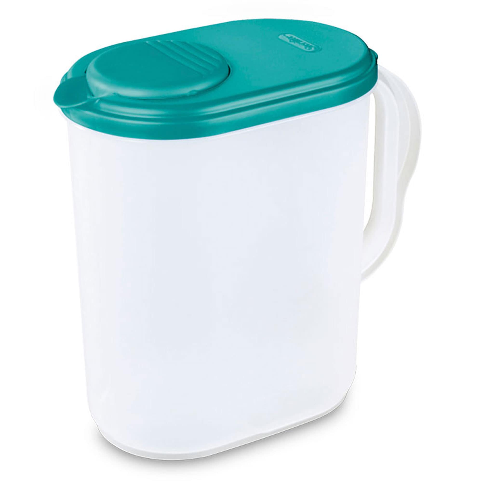 G.E.T. Heavy-Duty 1 Gallon Plastic Pitcher with Lid, Clear, BPA Free