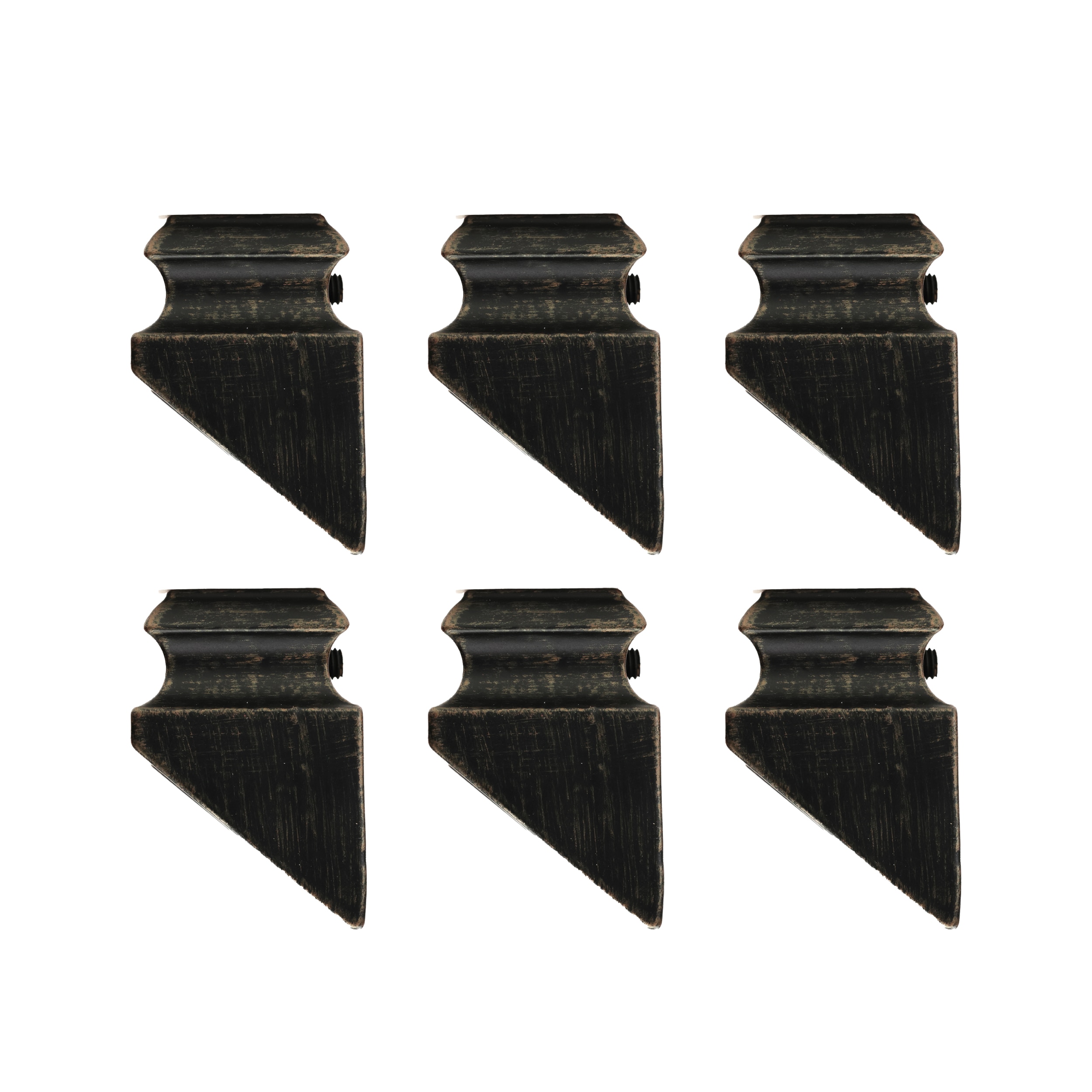 RELIABILT WGSH905RB 1.875-in x 1.3125-in Decorative Rubbed Bronze Aluminum Square Stair Baluster Shoe (6-Pack)