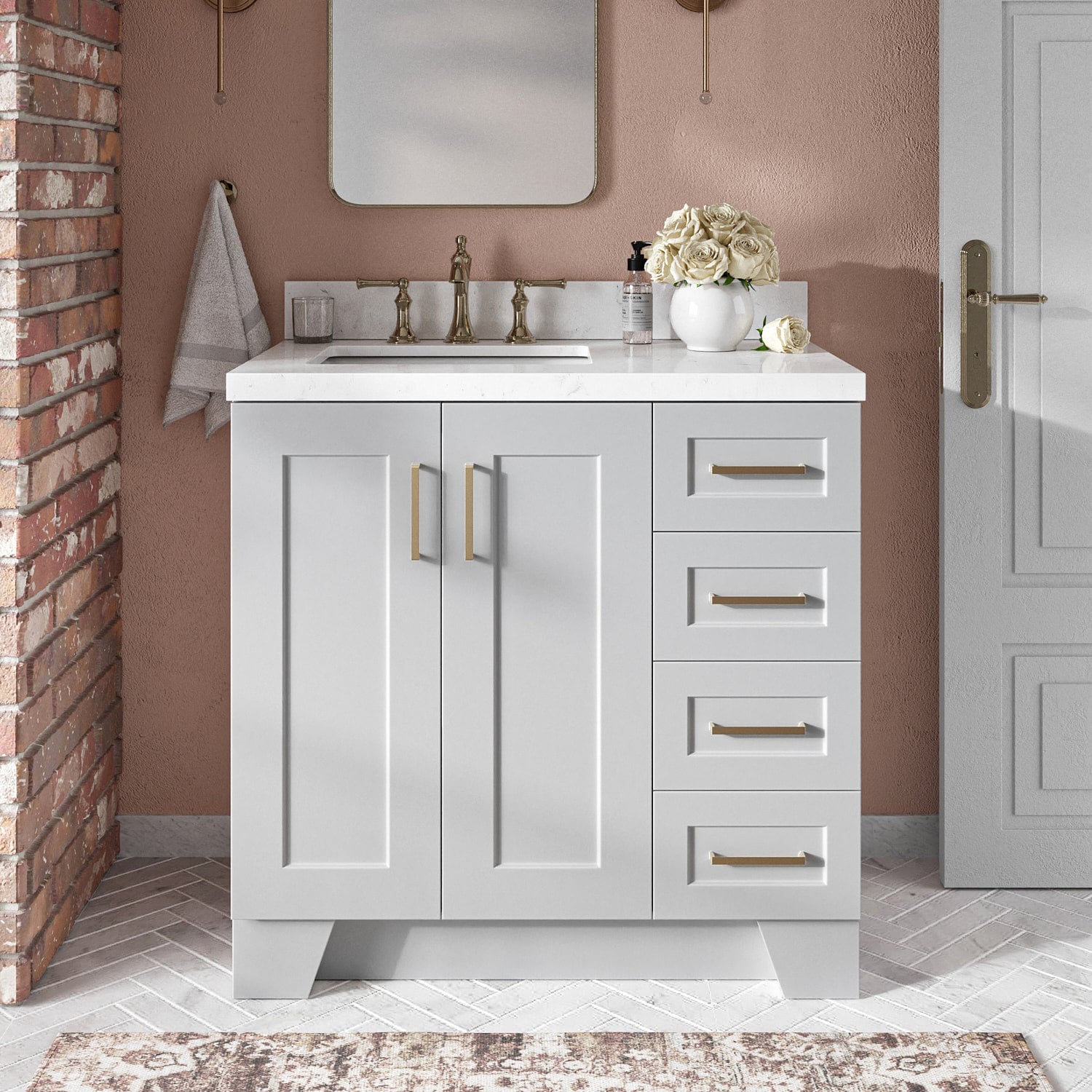 ARIEL Q036S-L-BC-GRY vanities - View #2