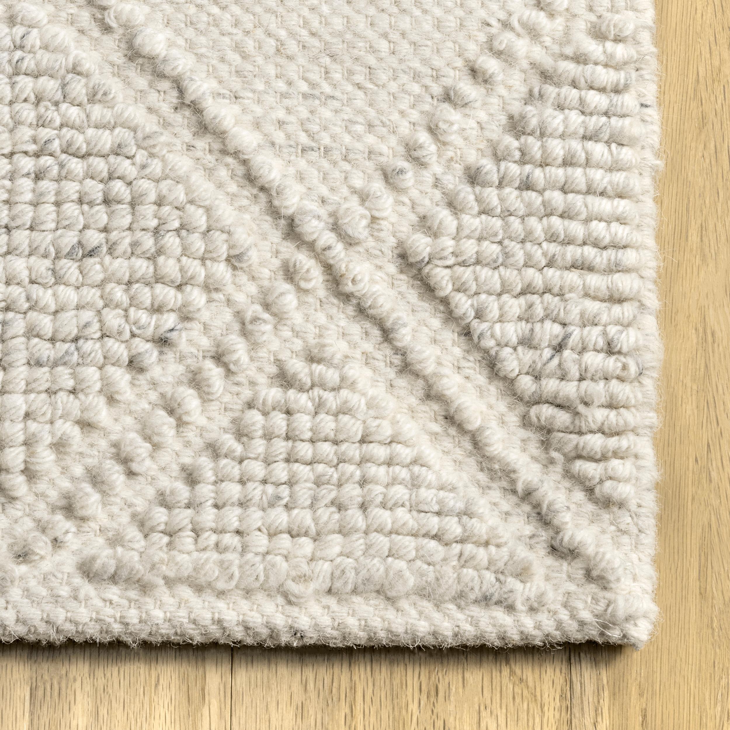 nuLOOM 8 X 10 (ft) Wool Ivory Indoor Geometric Area Rug in the Rugs ...