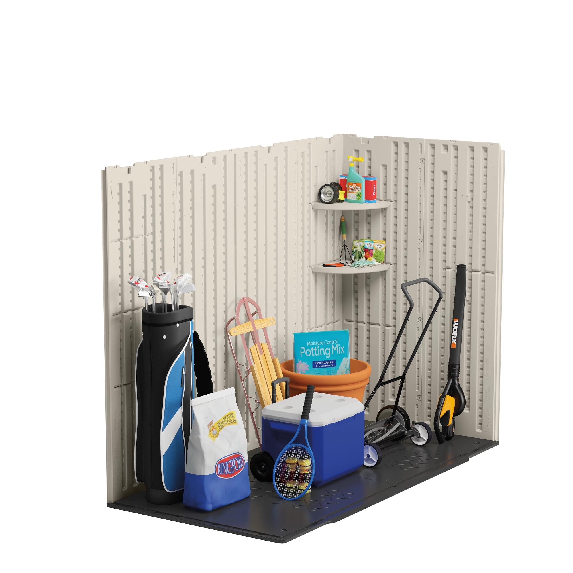 Suncast BMS8400 Vinyl-Resin-Storage-Buildings - View #5