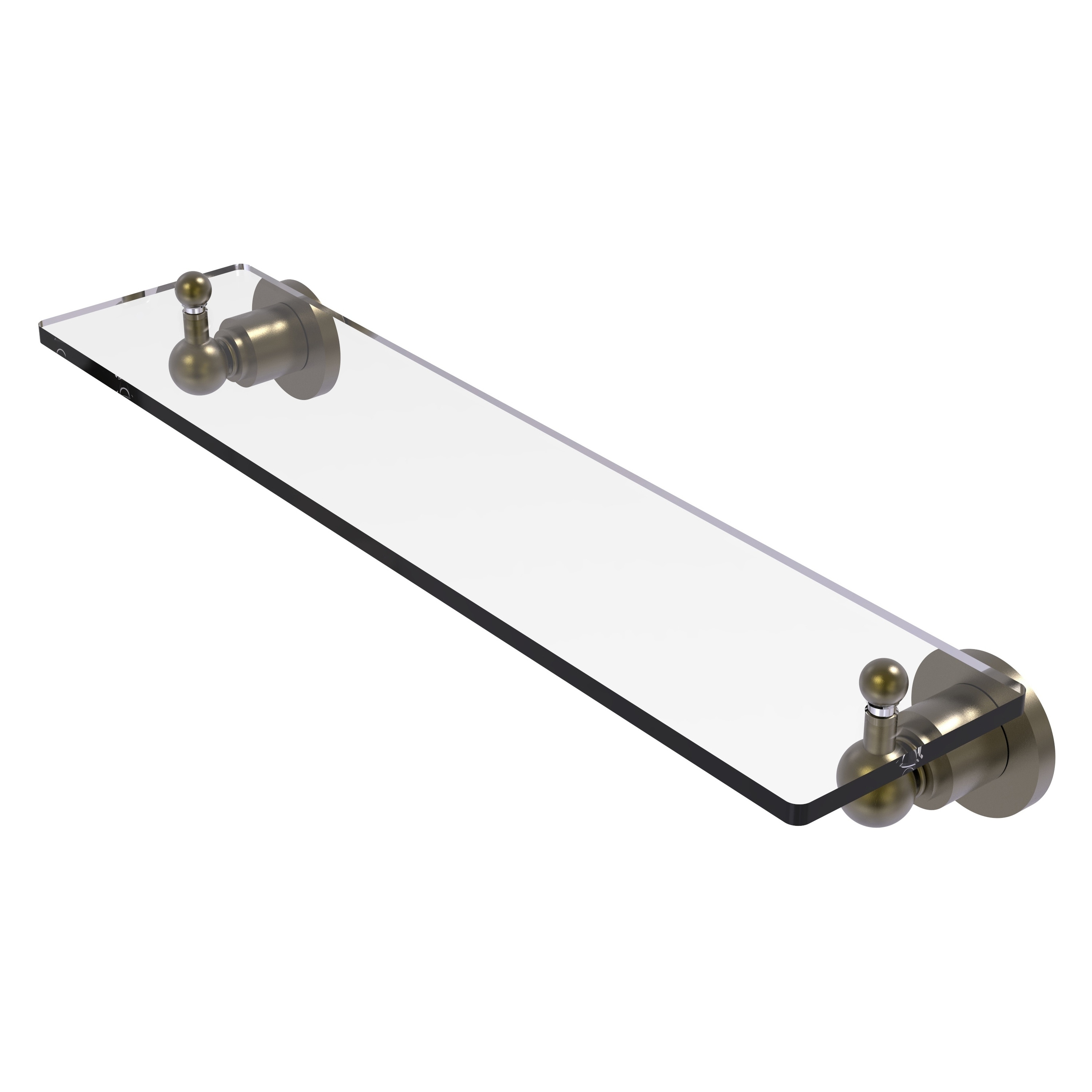 Allied Brass AP-1/22-ABR Astor Place Antique Brass Wall mount Bathroom Shelf ( 22-in x 3-in x 5-in )