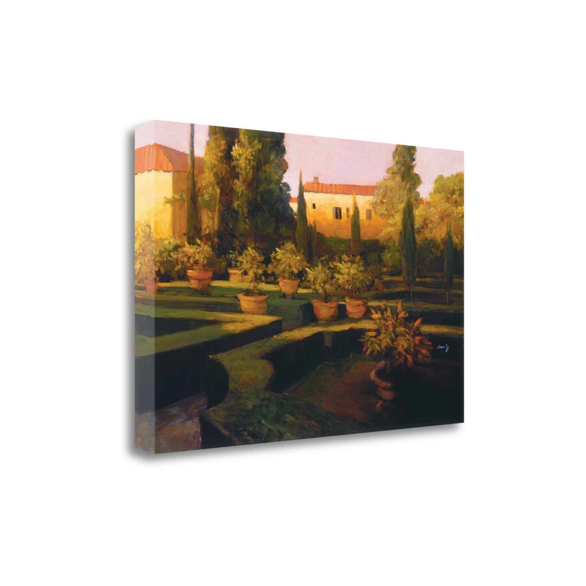 Tangletown Fine Art CA308347-3926C Verona Garden Philip Craig 26-in H x 39-in W Garden Print on Canvas