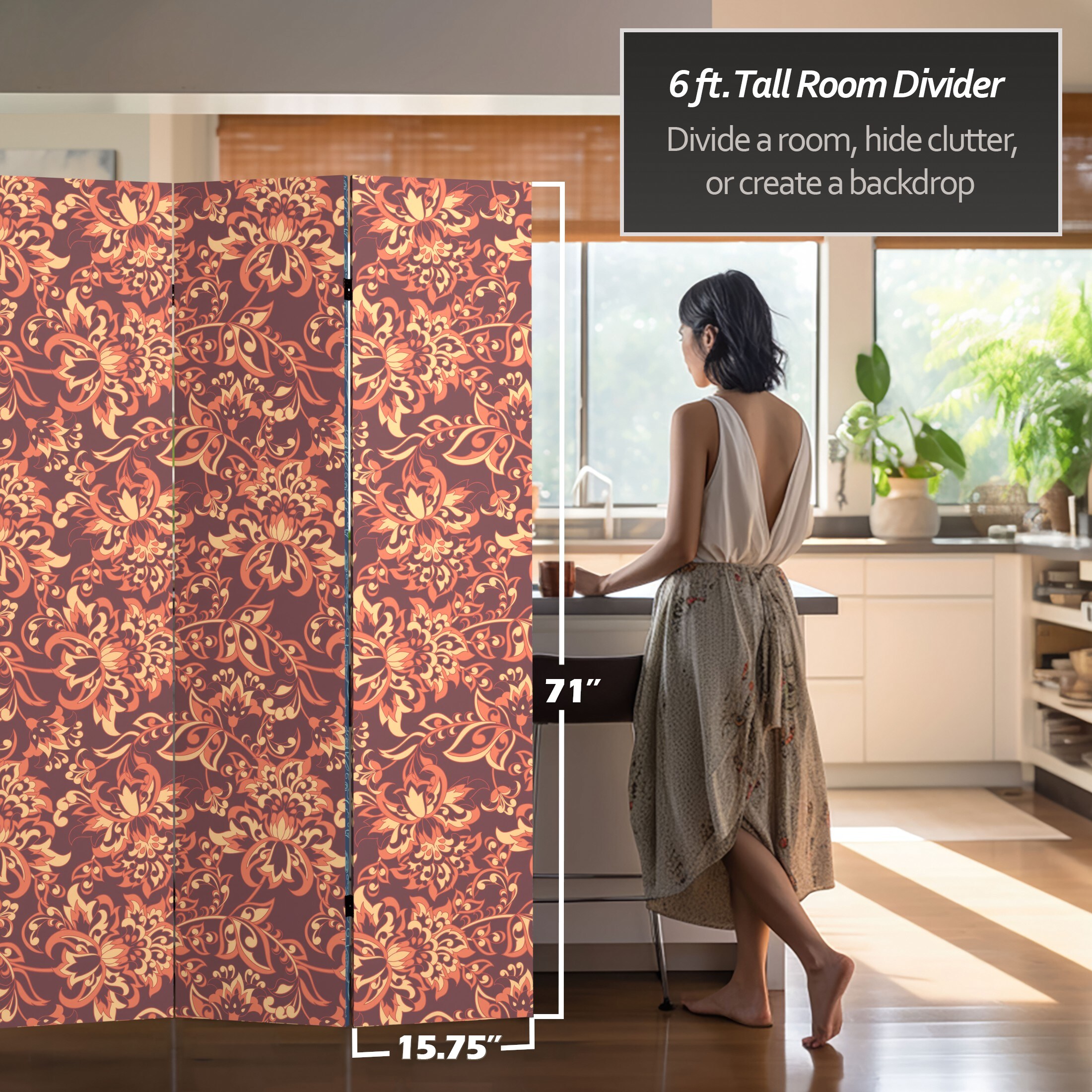 Oriental Furniture CAN-WALL3 Indoor-Privacy-Screens - View #4