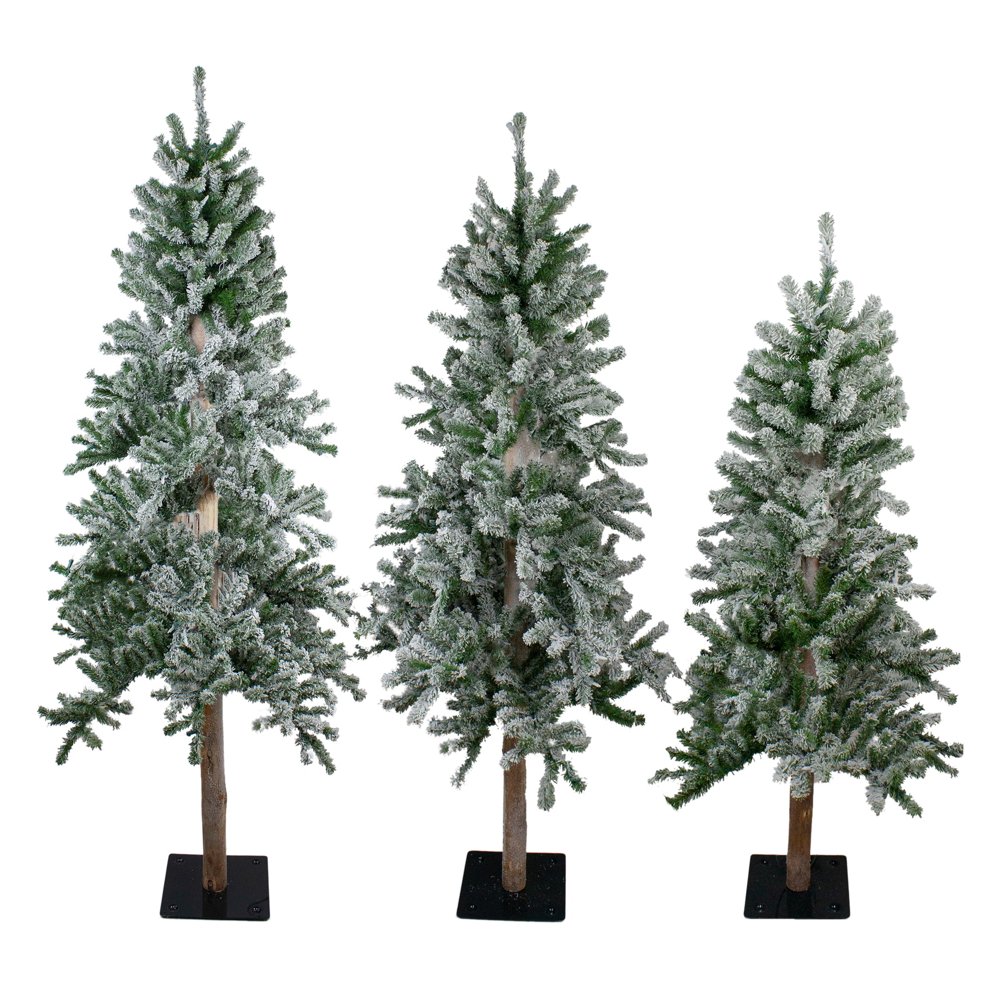 Northlight 33532733 6-ft Alpine Slim Flocked Artificial Christmas Tree