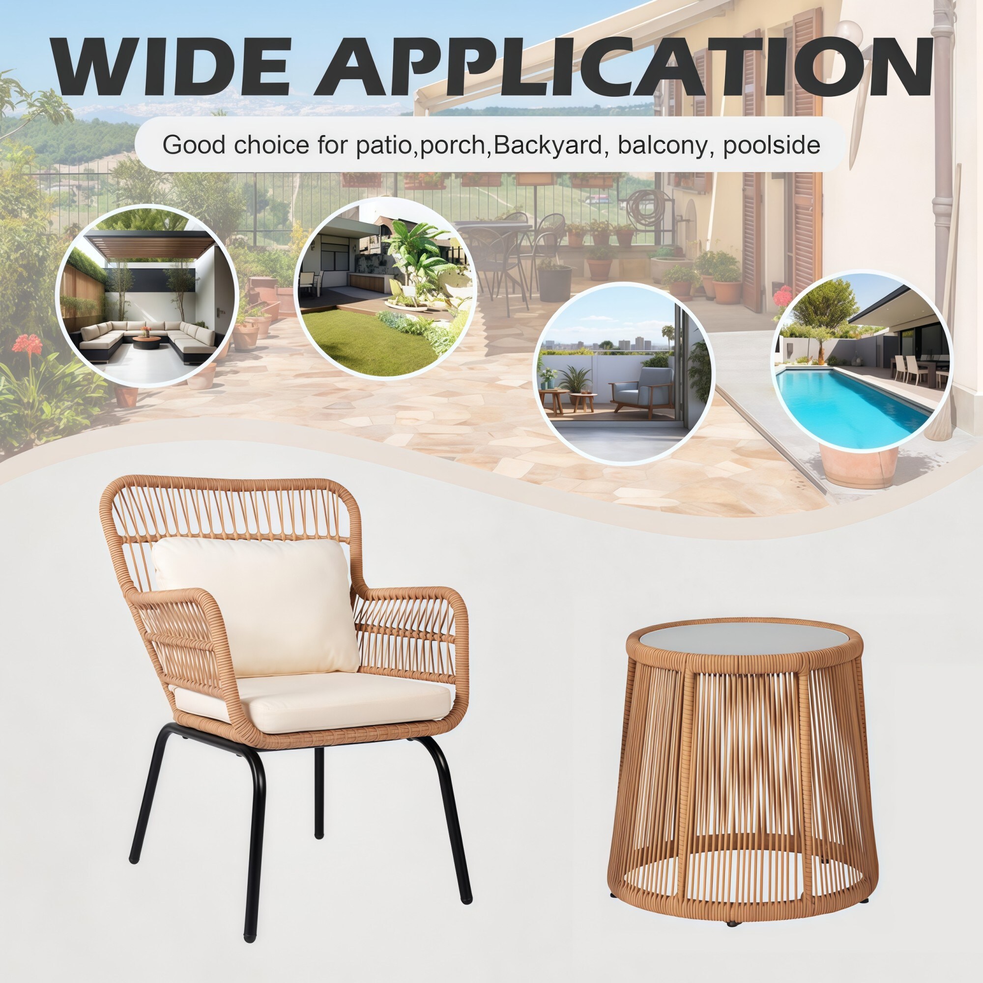 Numhew NHWILL0548 Patio-Chairs - View #5