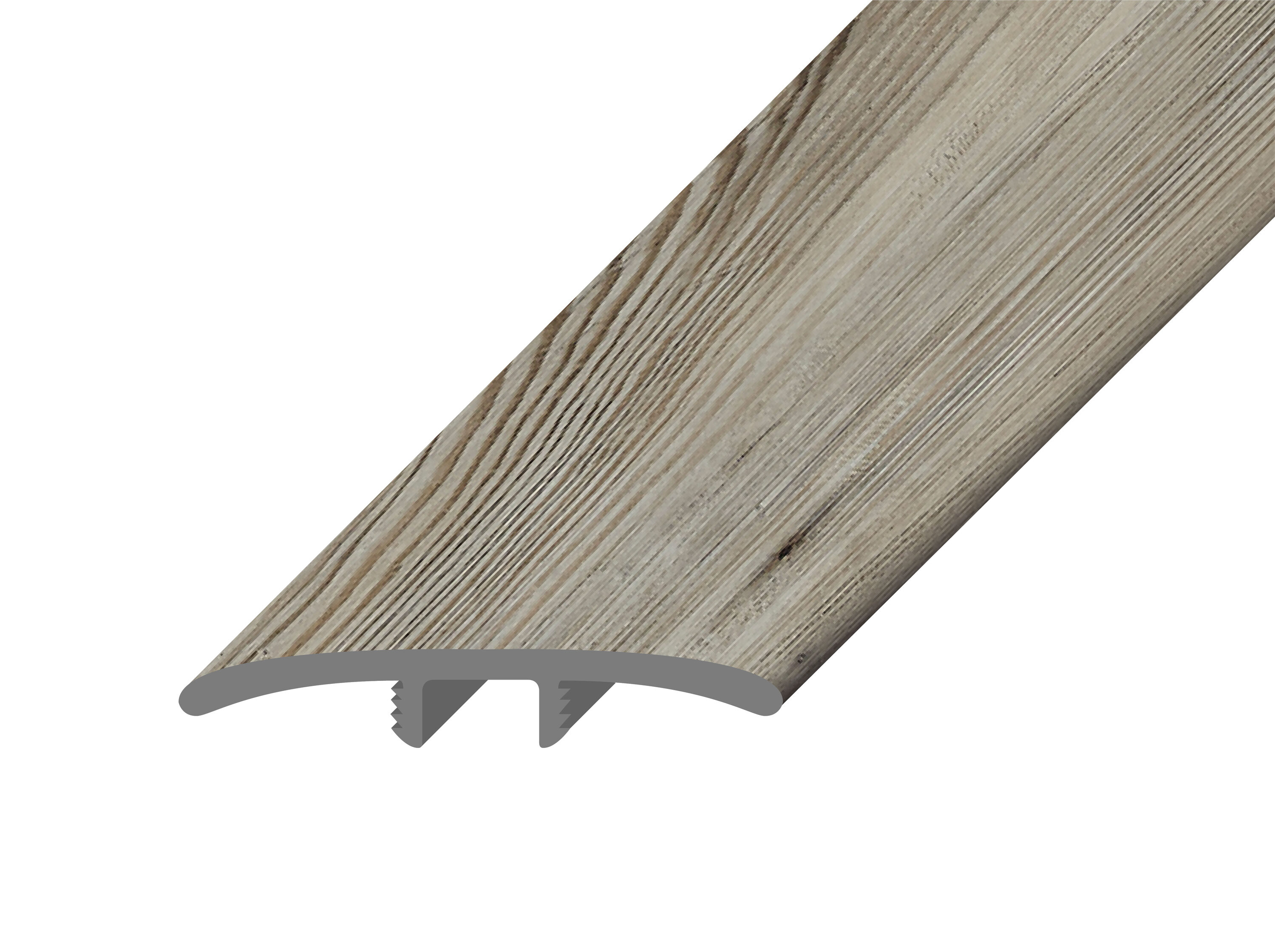 Armstrong Flooring TM6SC745LD Assurity Light Gray 0.268-Inches T x 1.77-Inches W x 94-Inches L Vinyl T-moulding