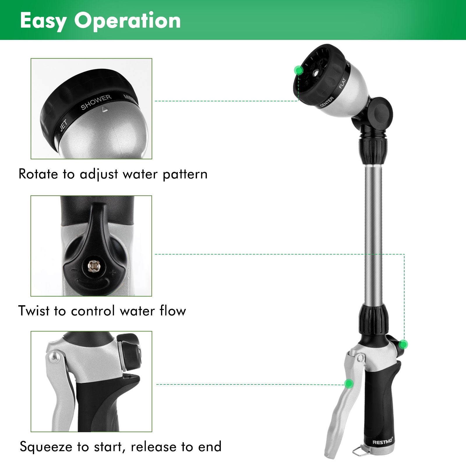 Restmo O-HN-2WS-BK Nozzles-And-Wands - View #3