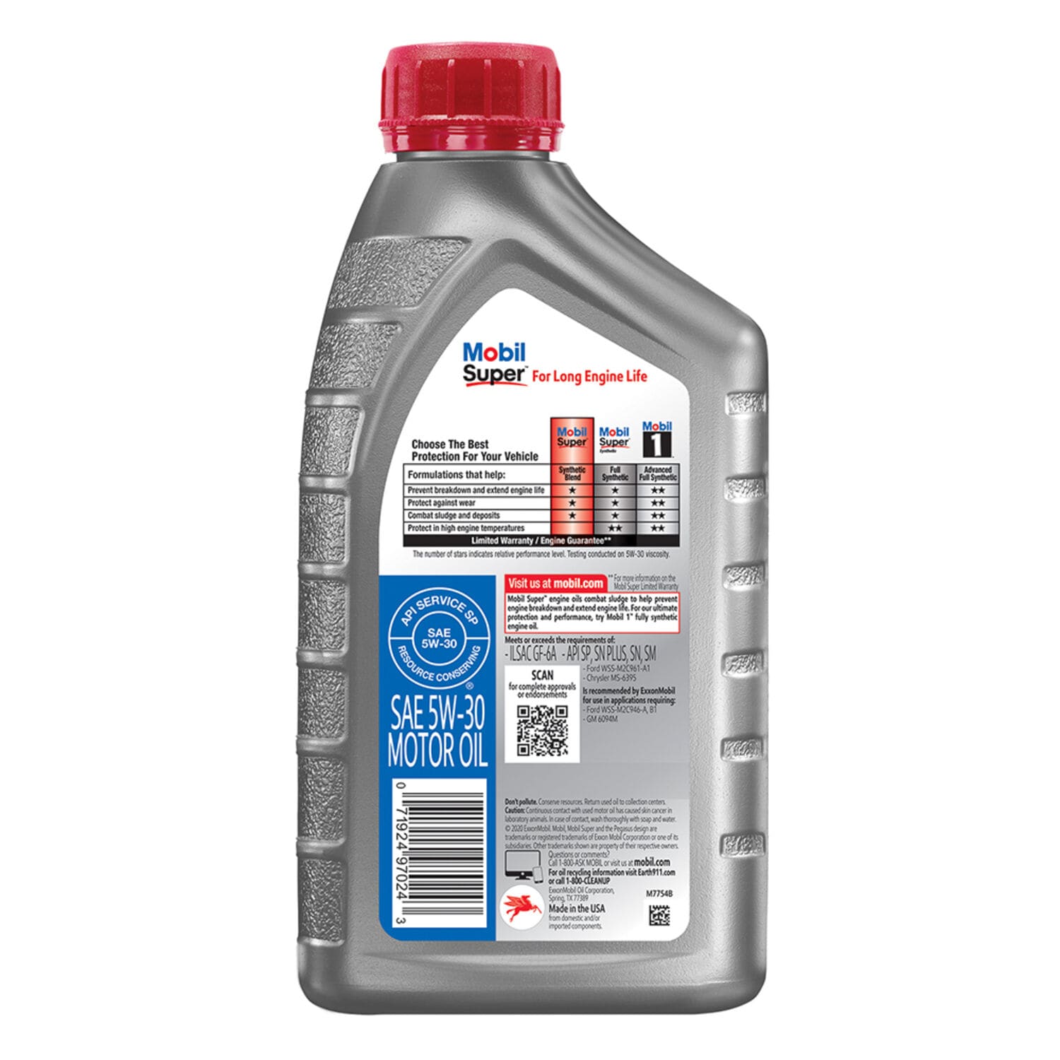 Mobil 1 Synthetic 5W-30 Motor Oil - Advanced Full Synthetic