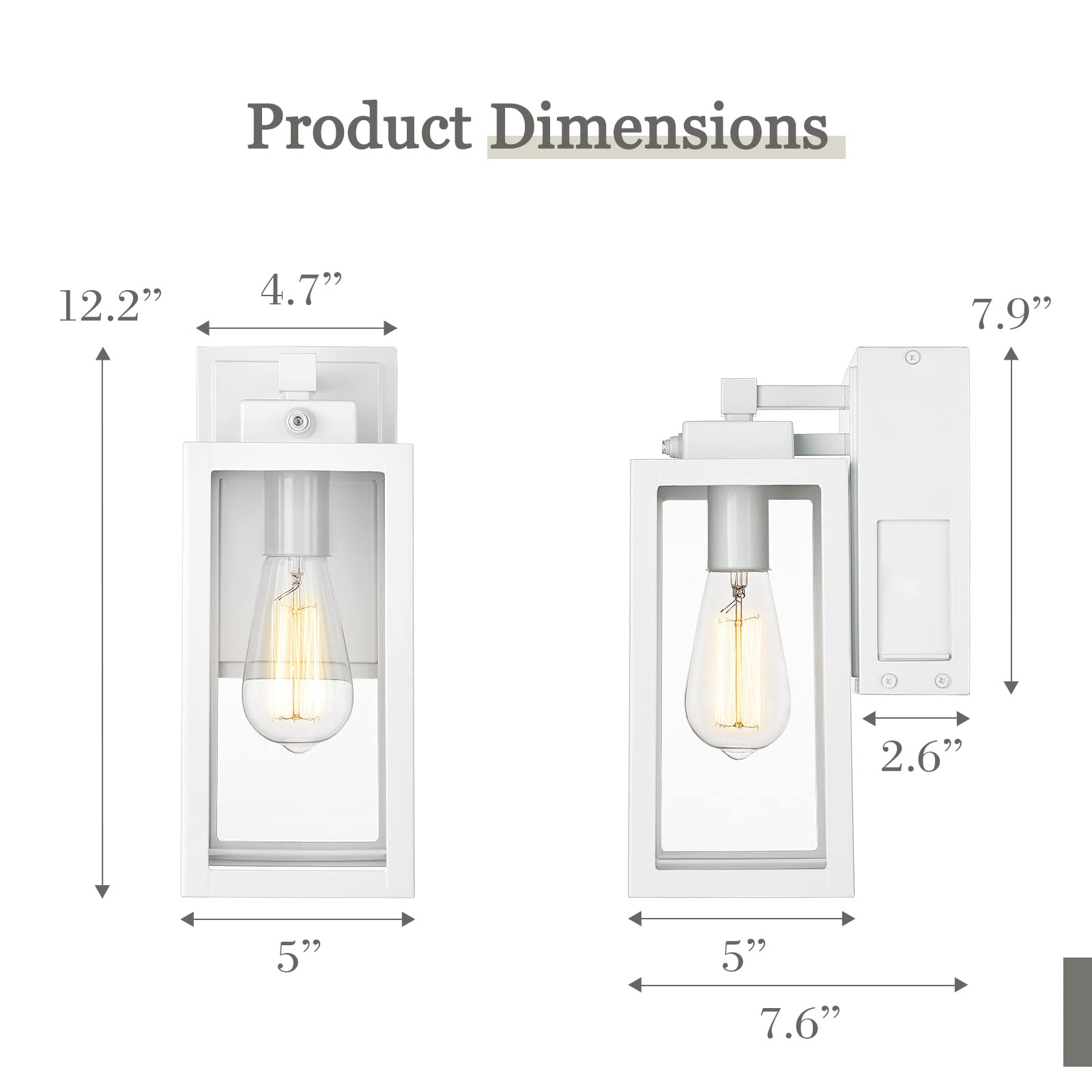 LTMATE LSZW27BS-P+G WH Outdoor-Wall-Lighting - View #2