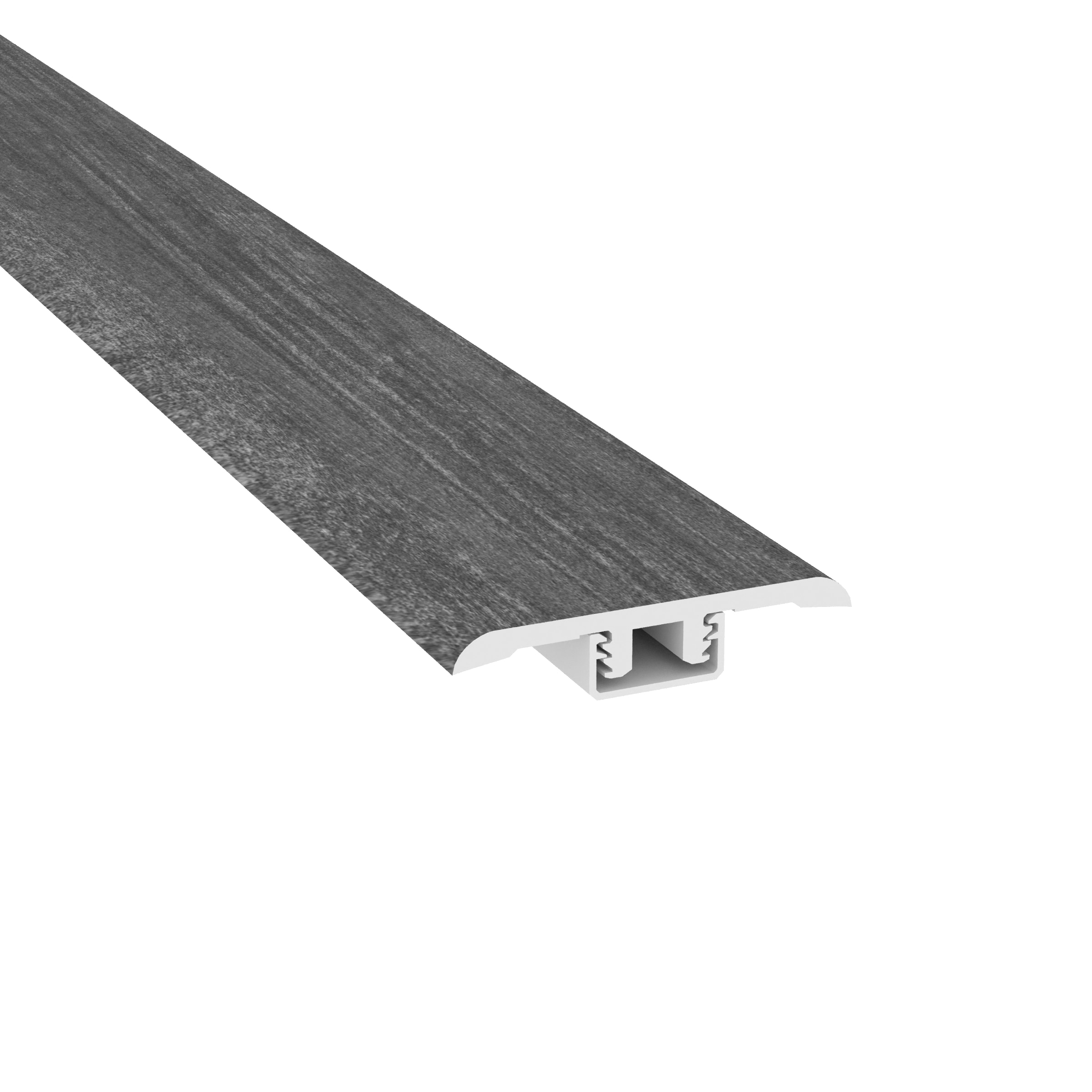 CALI 7701000619 Shorebreak Black Sands Marble 0.47-in T x 1.73-in W x 72.83-in L Vinyl T-moulding