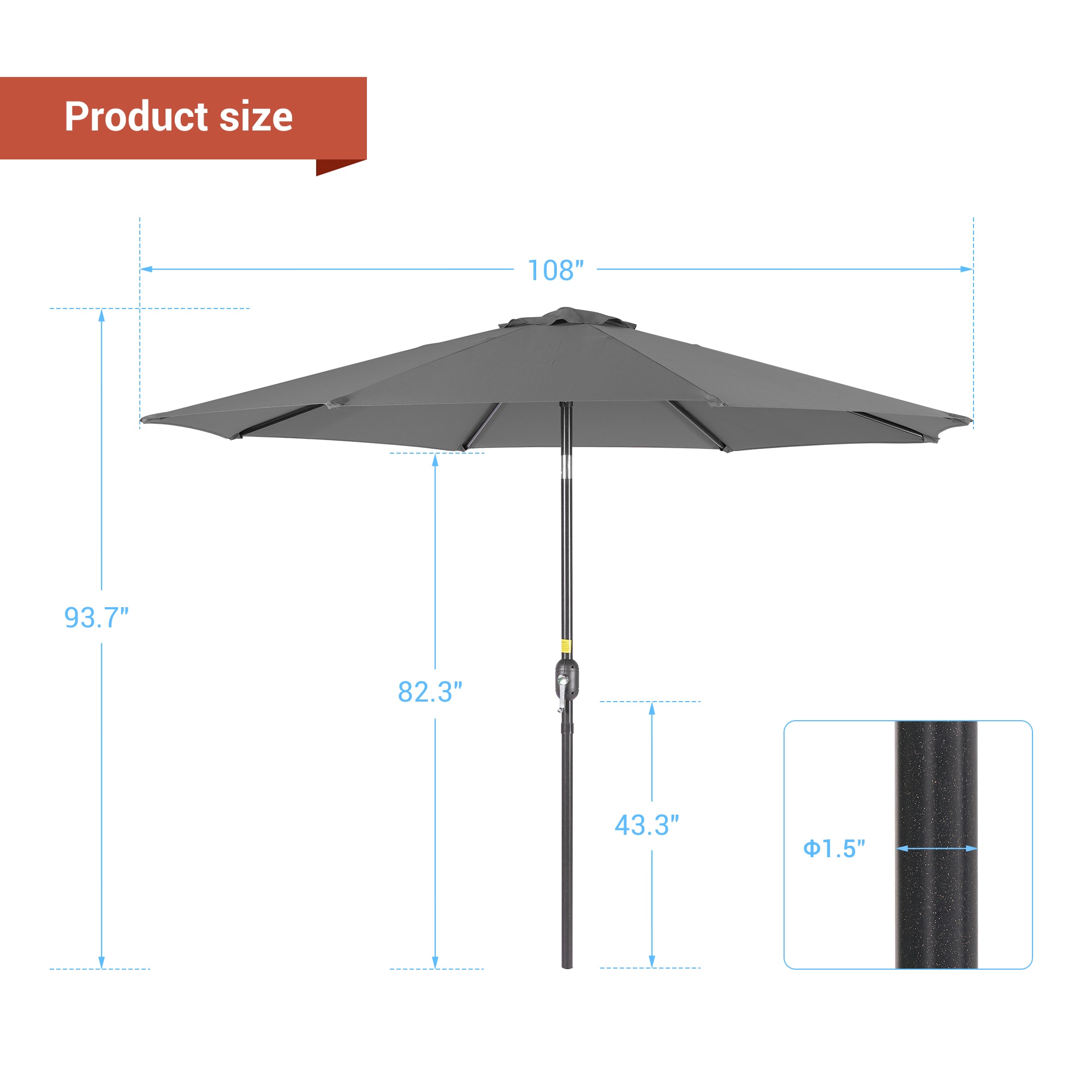 ACEGOSES LW-69GY Umbrellas-2 - View #2